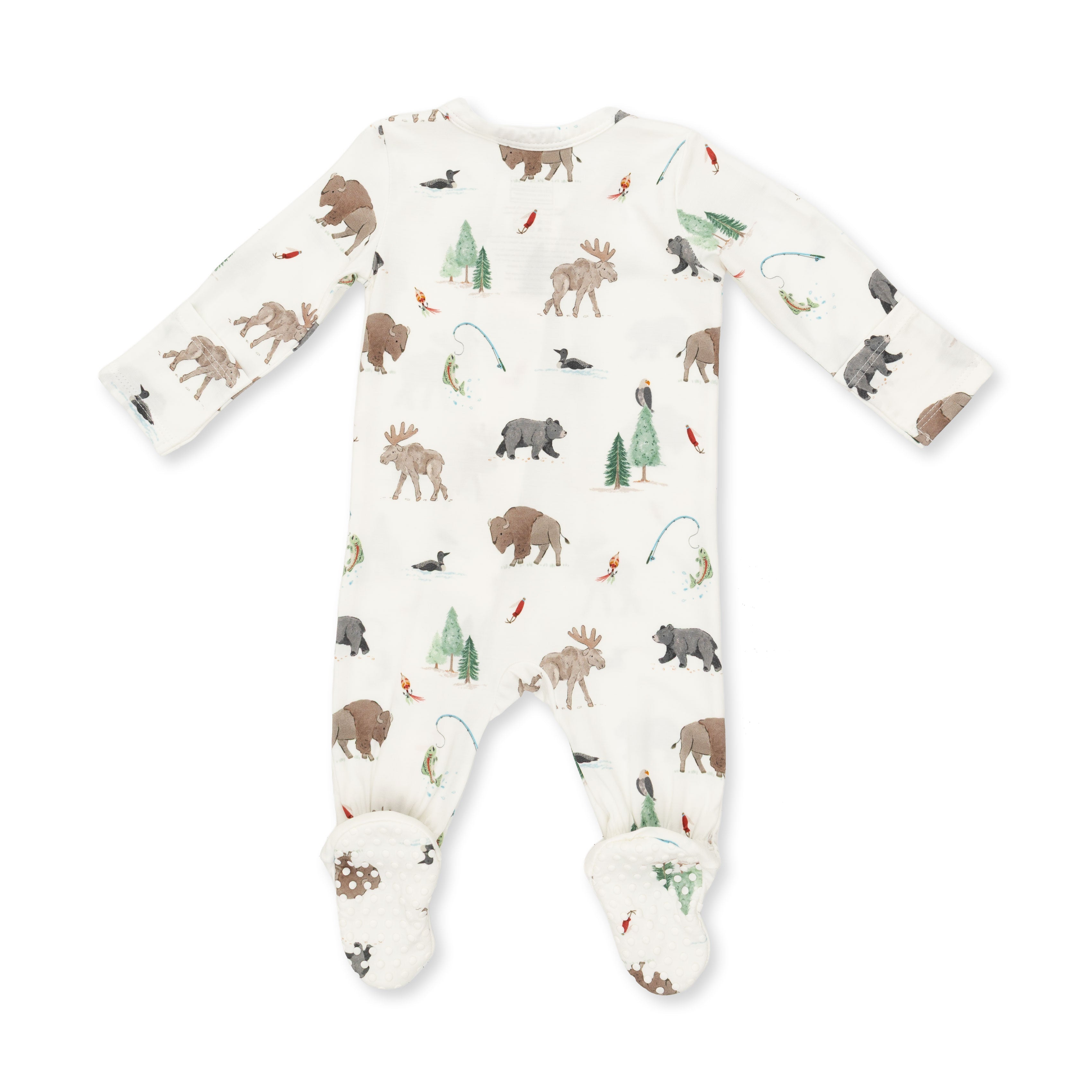 Northern Woodland Animals - 2 Way Zipper Footie