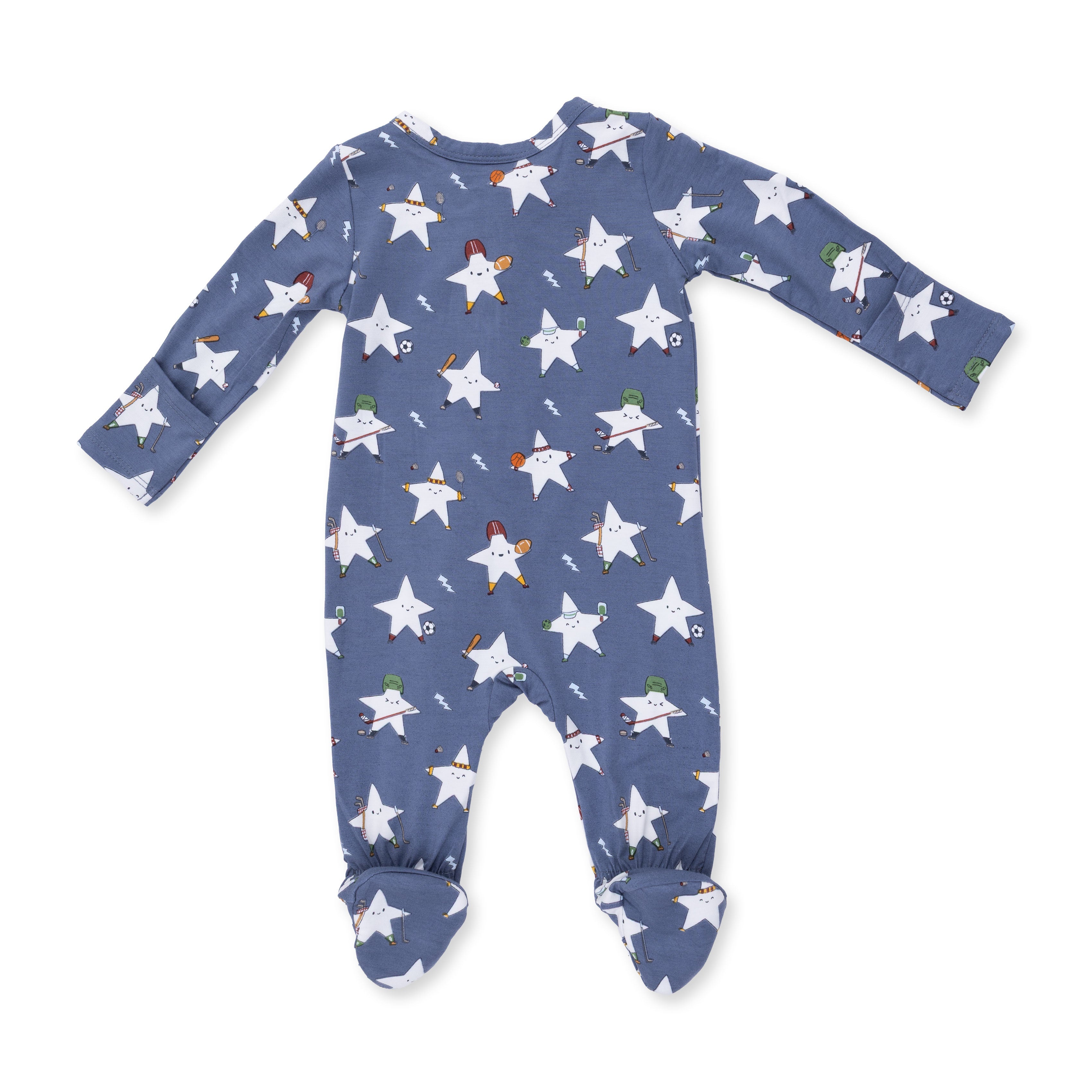 Sports All Stars Glow In The Dark - 2 Way Zipper Footie