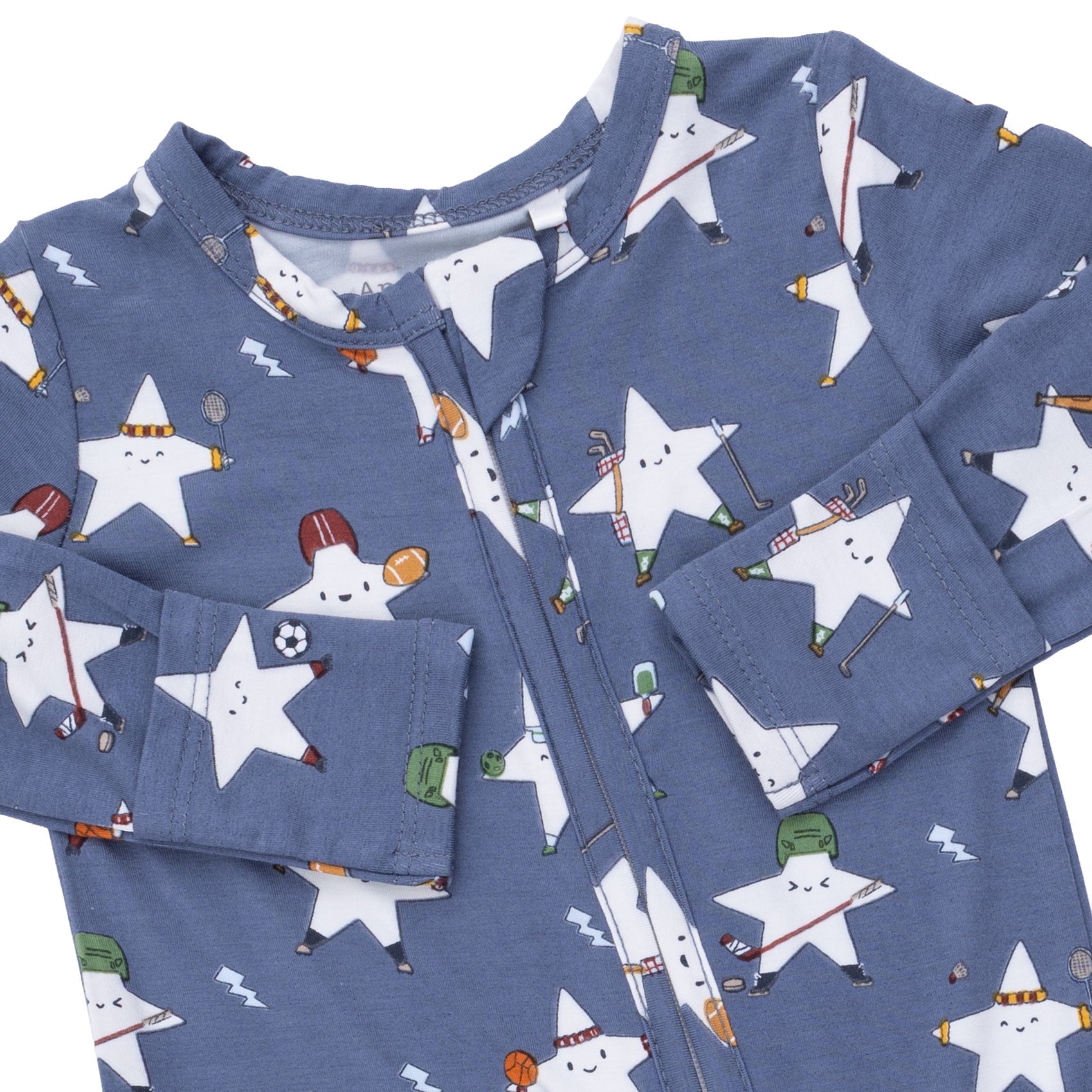Sports All Stars Glow In The Dark - 2 Way Zipper Footie