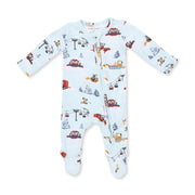 Snow Cats - 2 Way Zipper Footie