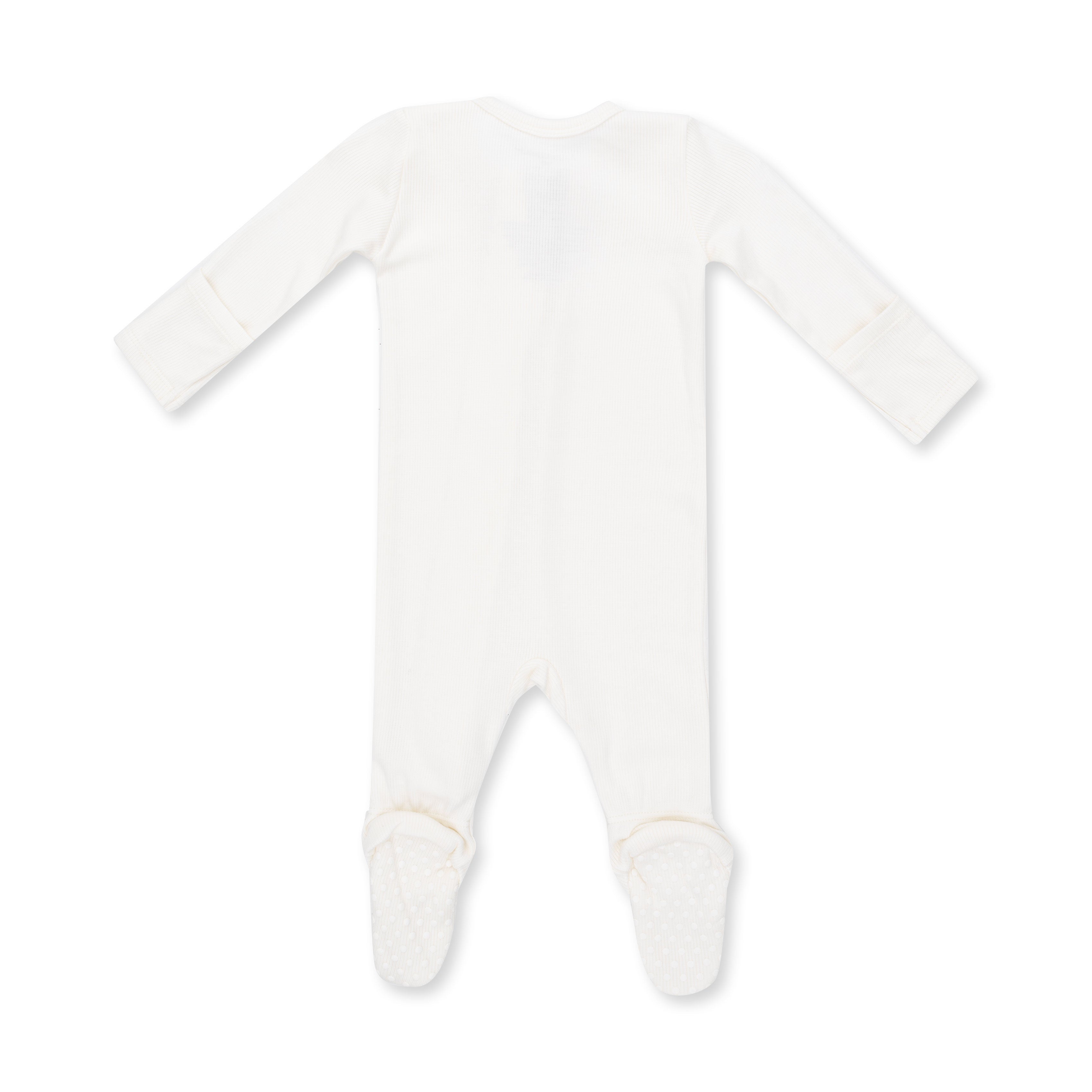 Solid Snow White - 2 Way Zipper Footie