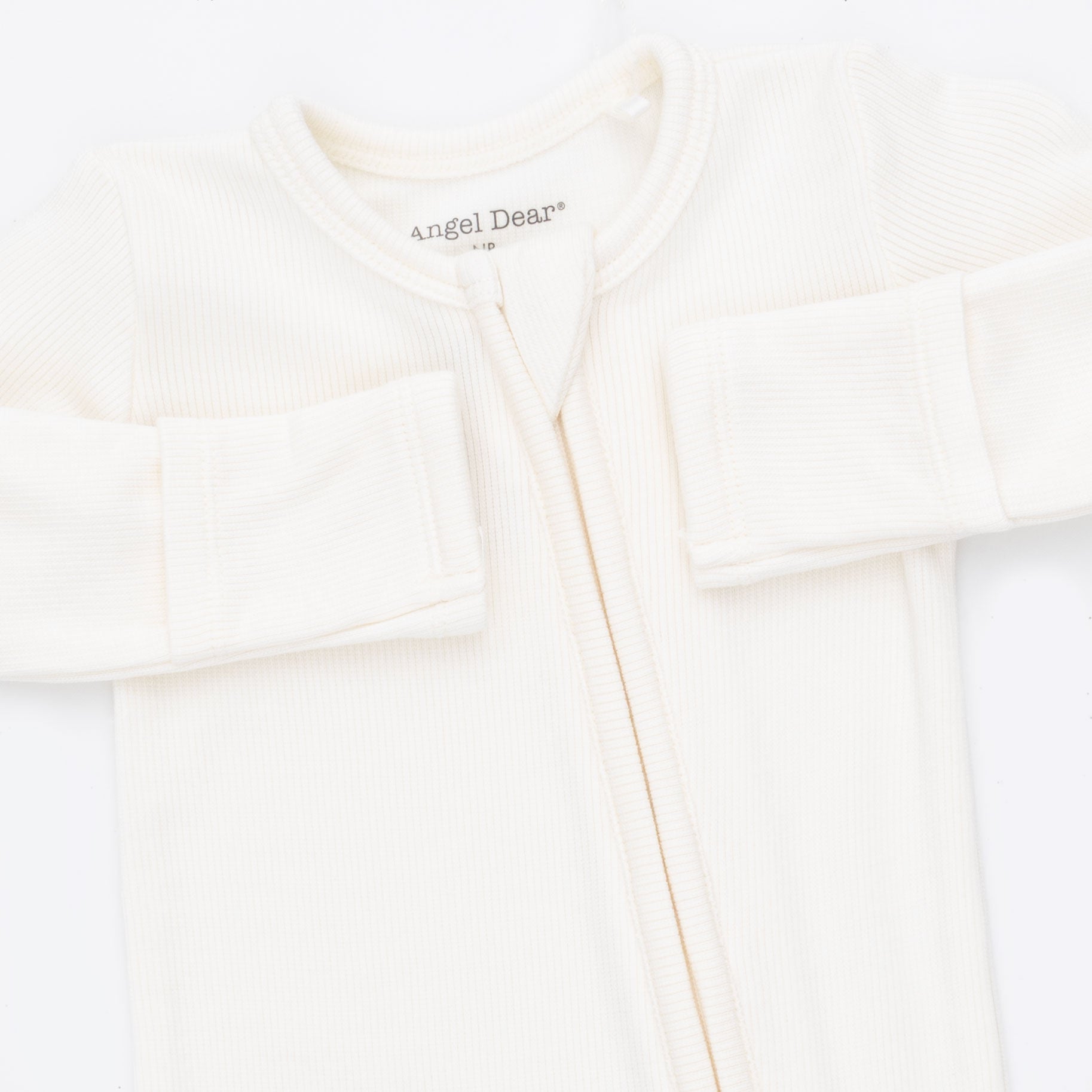 Solid Snow White - 2 Way Zipper Footie