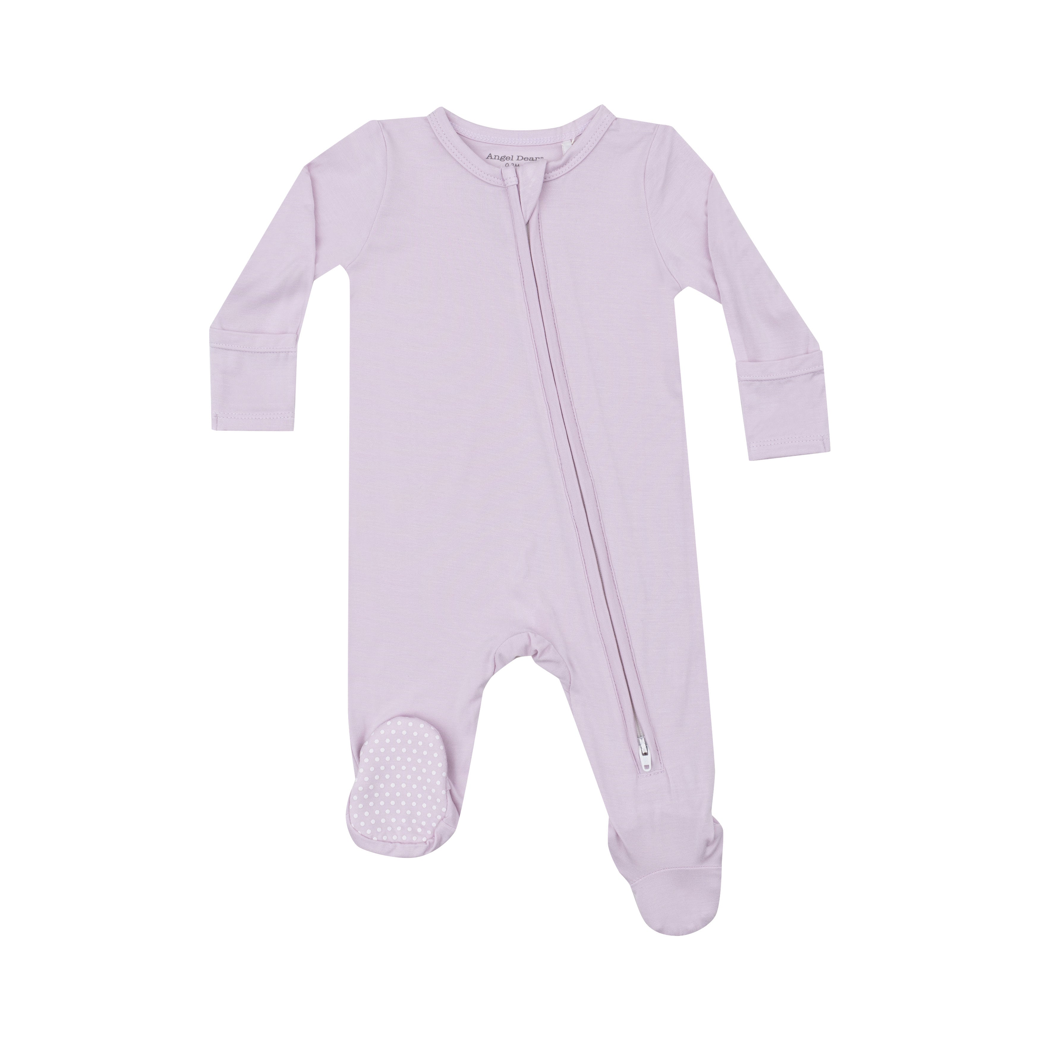 2 Way Zipper Footie - Solid - Basic Orchid Hush