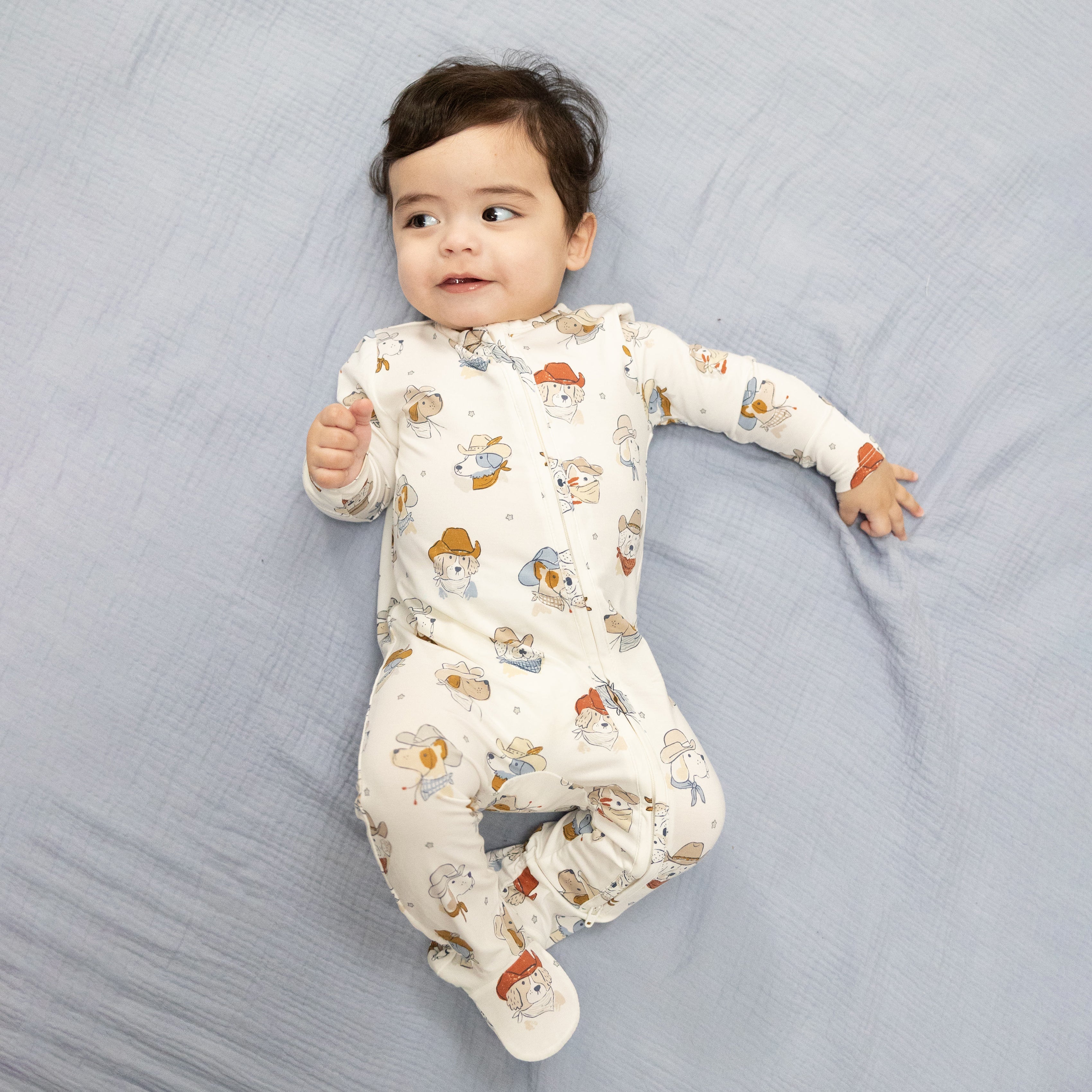 Cowdogs - 2 Way Zipper Footie