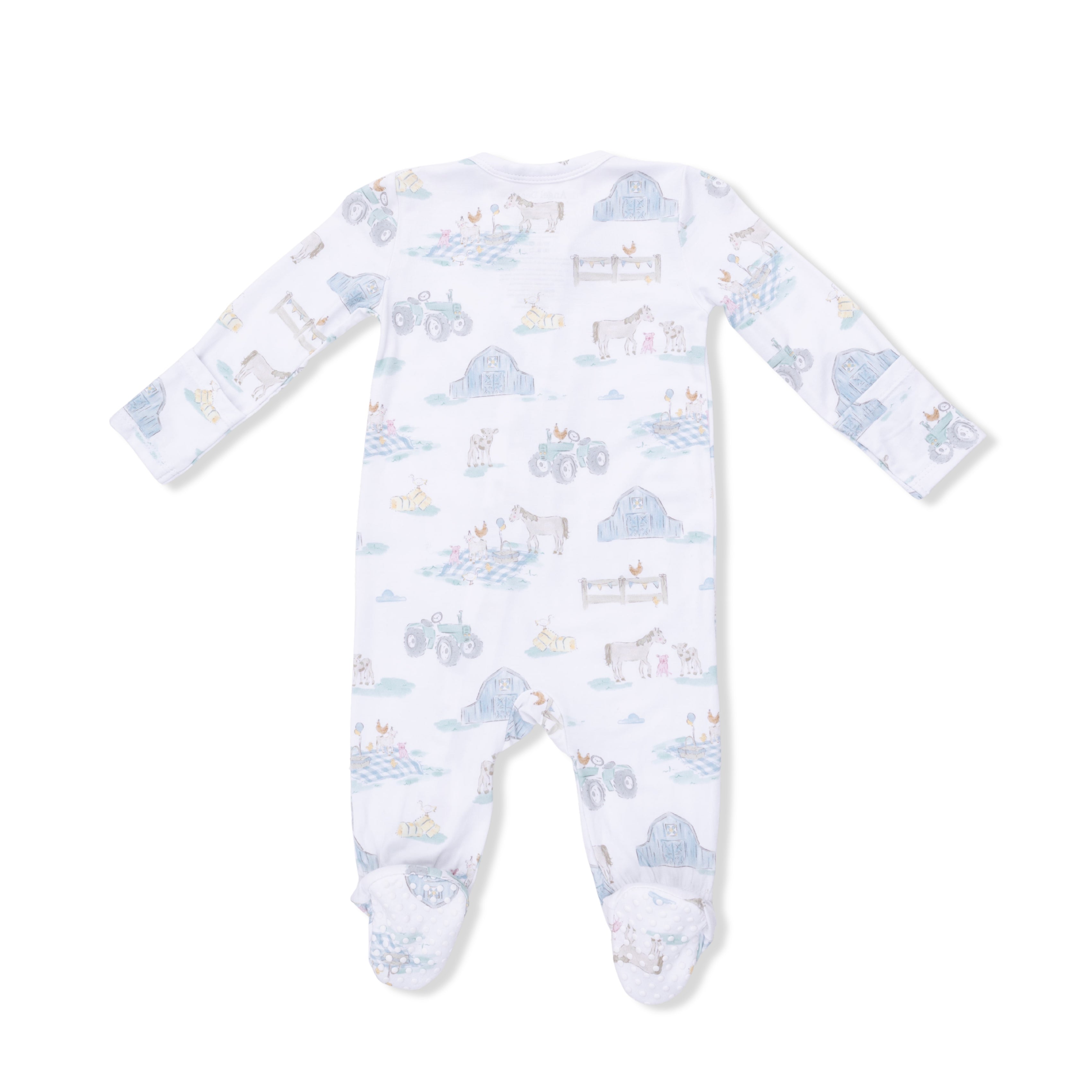 Farm Animal Party - 2 Way Zipper Footie