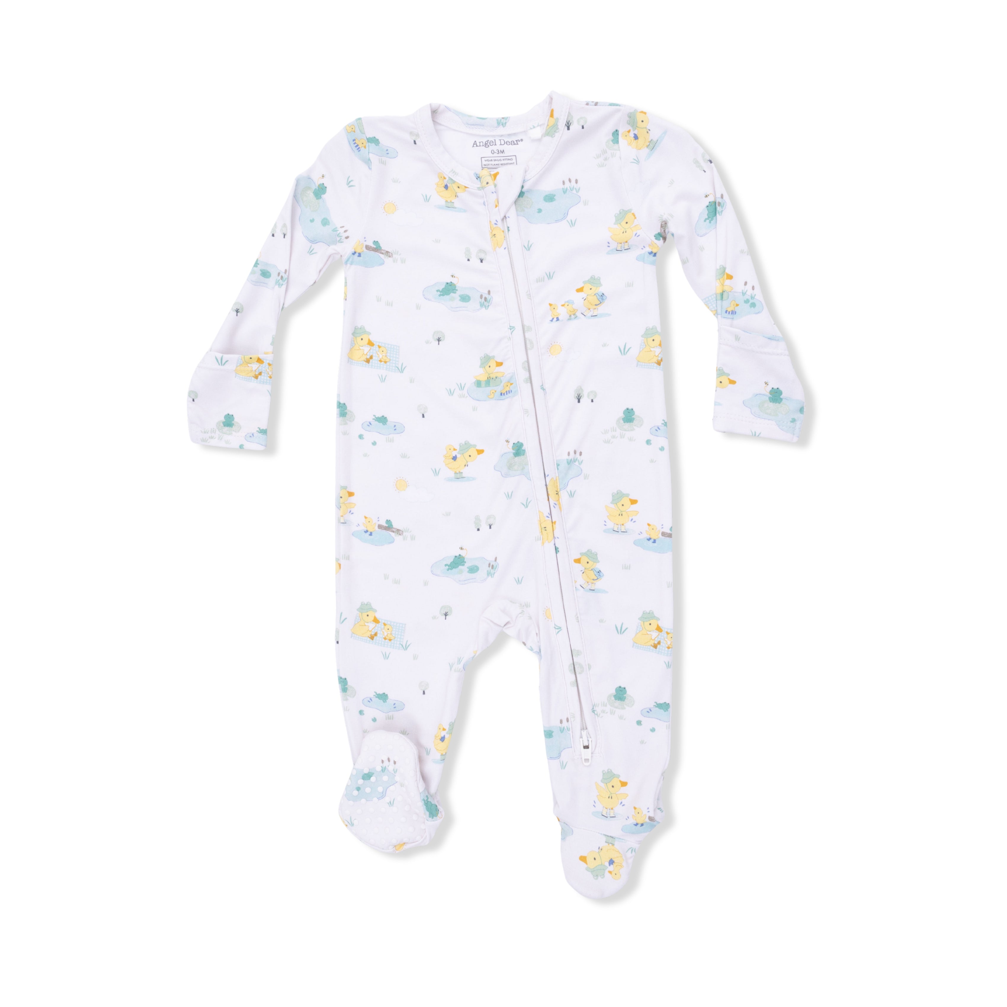 Frog And Duck Pond - 2 Way Zipper Footie