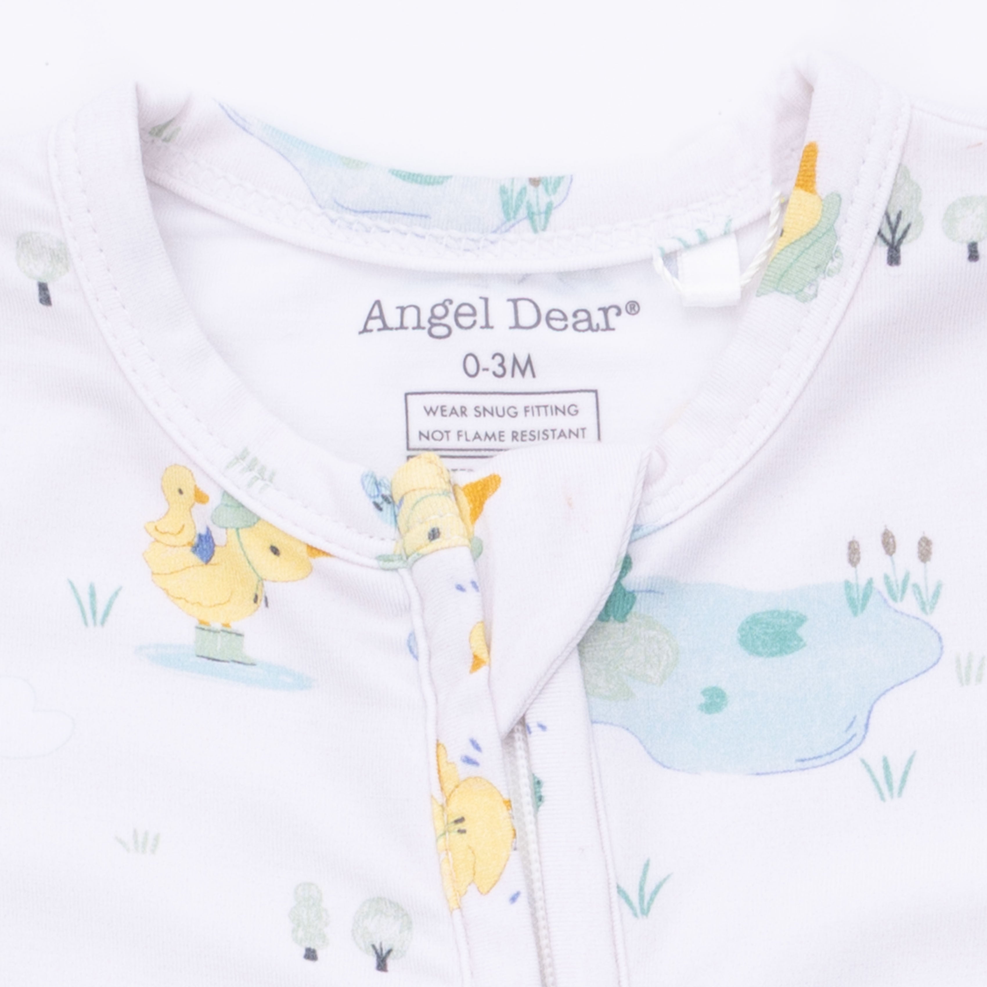 Frog And Duck Pond - 2 Way Zipper Footie