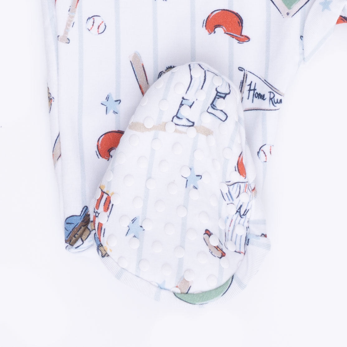 Home Run Baseball - 2 Way Zipper Footie