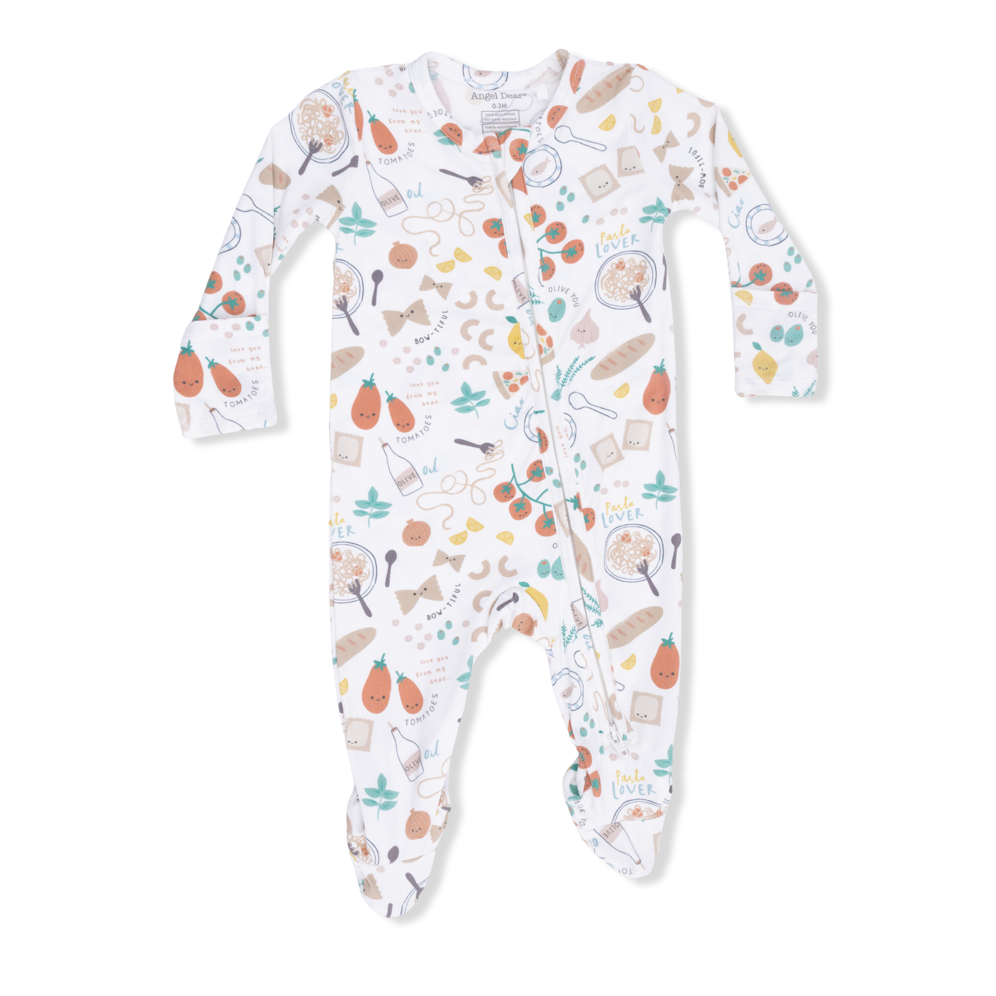 Pasta Lovers - 2 Way Zipper Footie