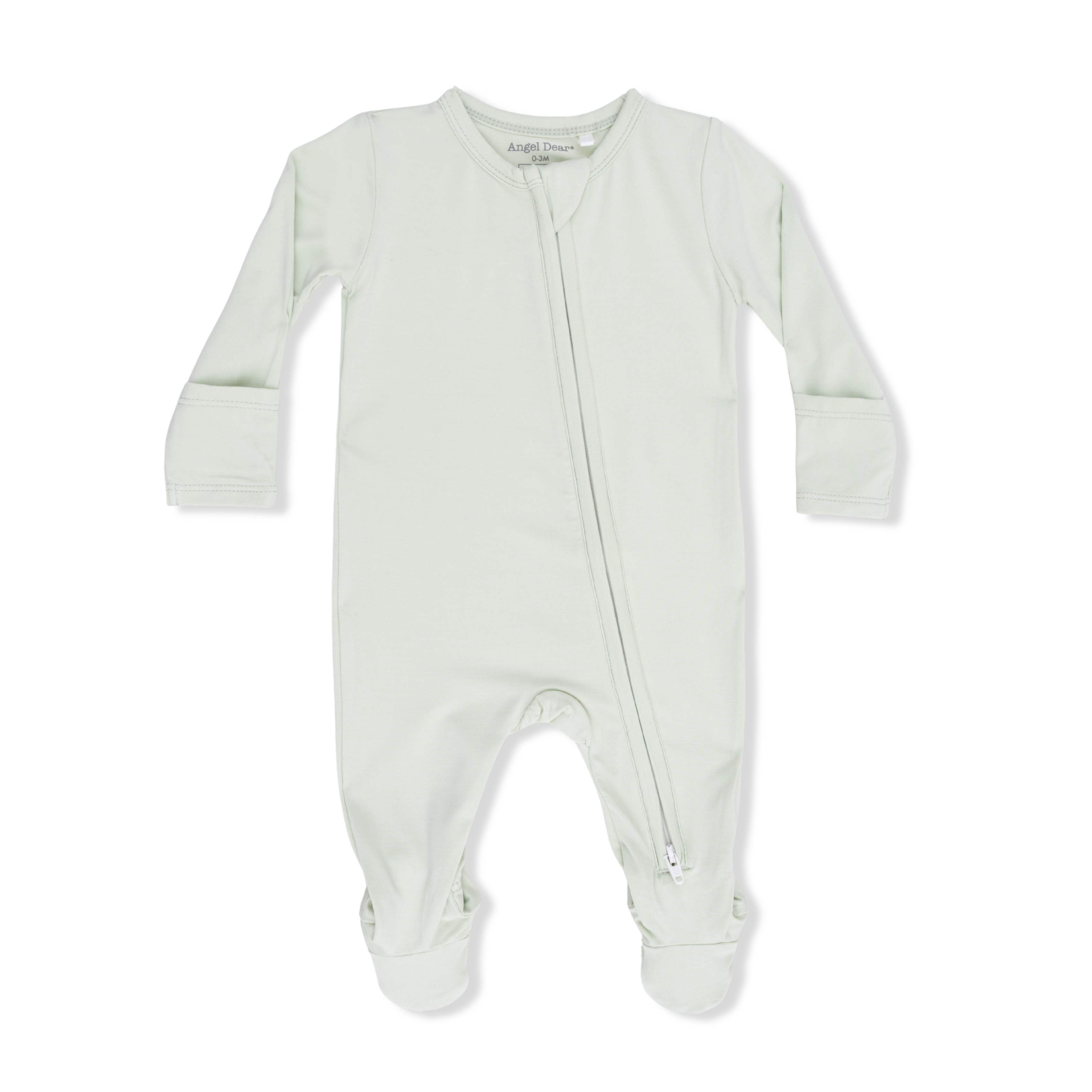 Solid Bok Choy - 2 Way Zipper Footie