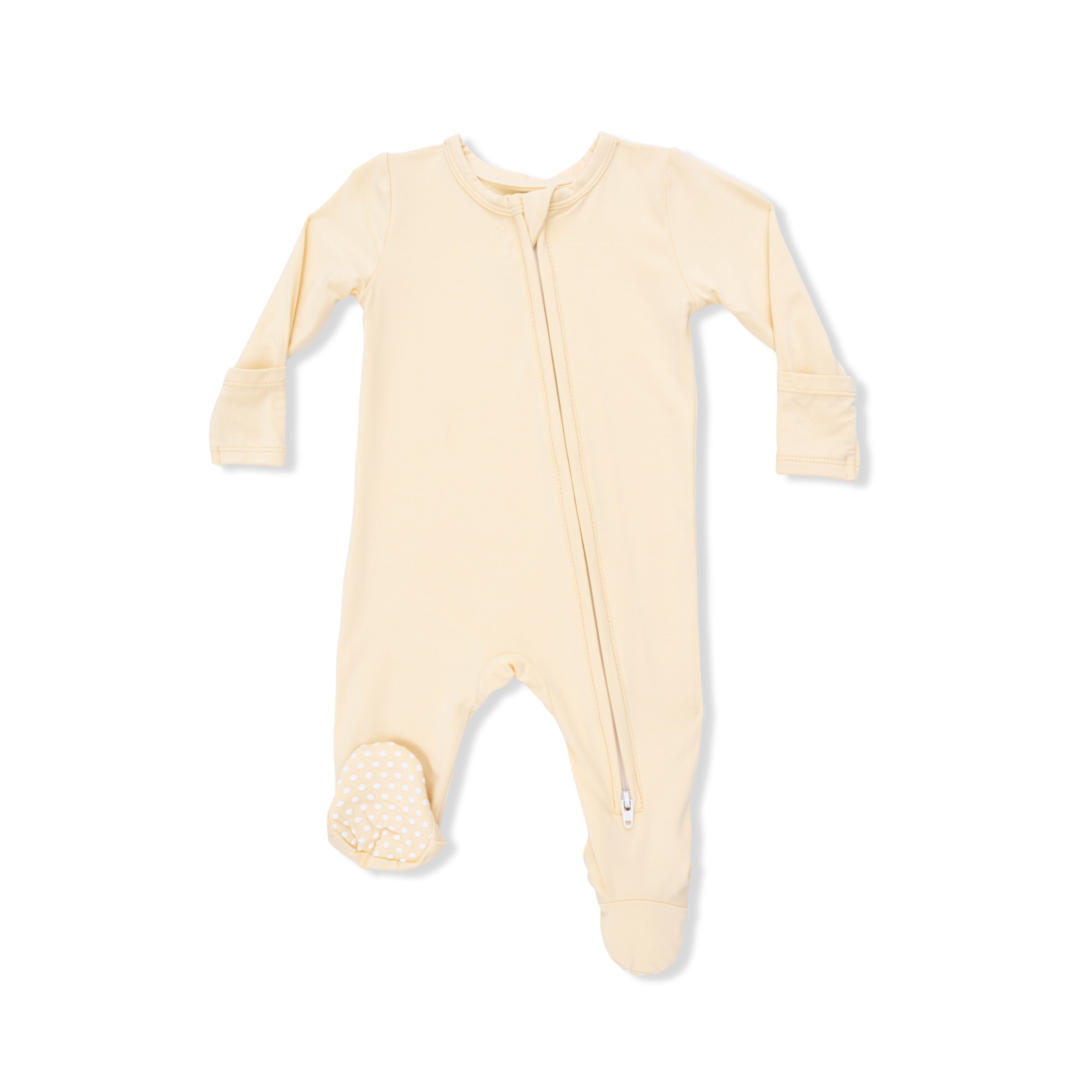 Solid Italian Straw - 2 Way Zipper Footie