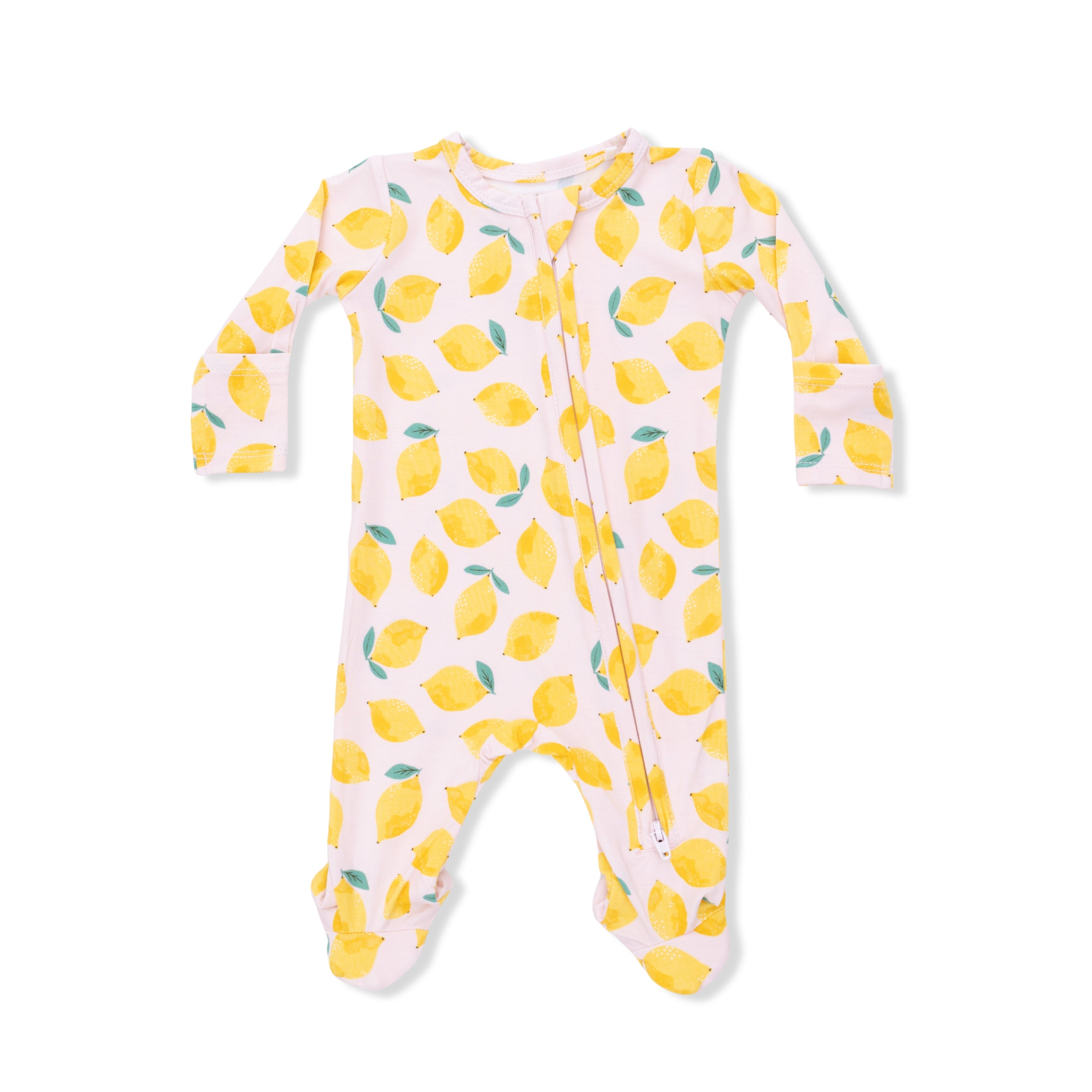 Sunny Lemons - 2 Way Zipper Footie