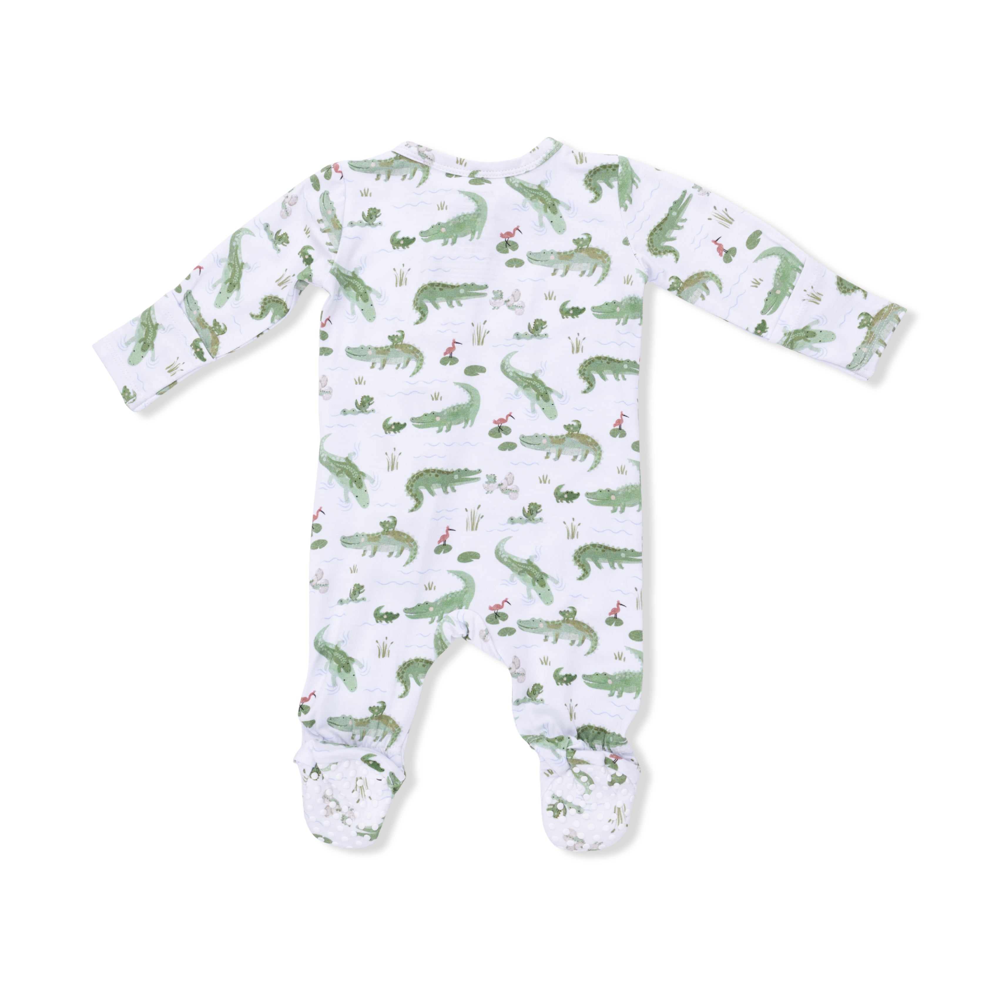 Crayon Alligators - 2 Way Zipper Footie