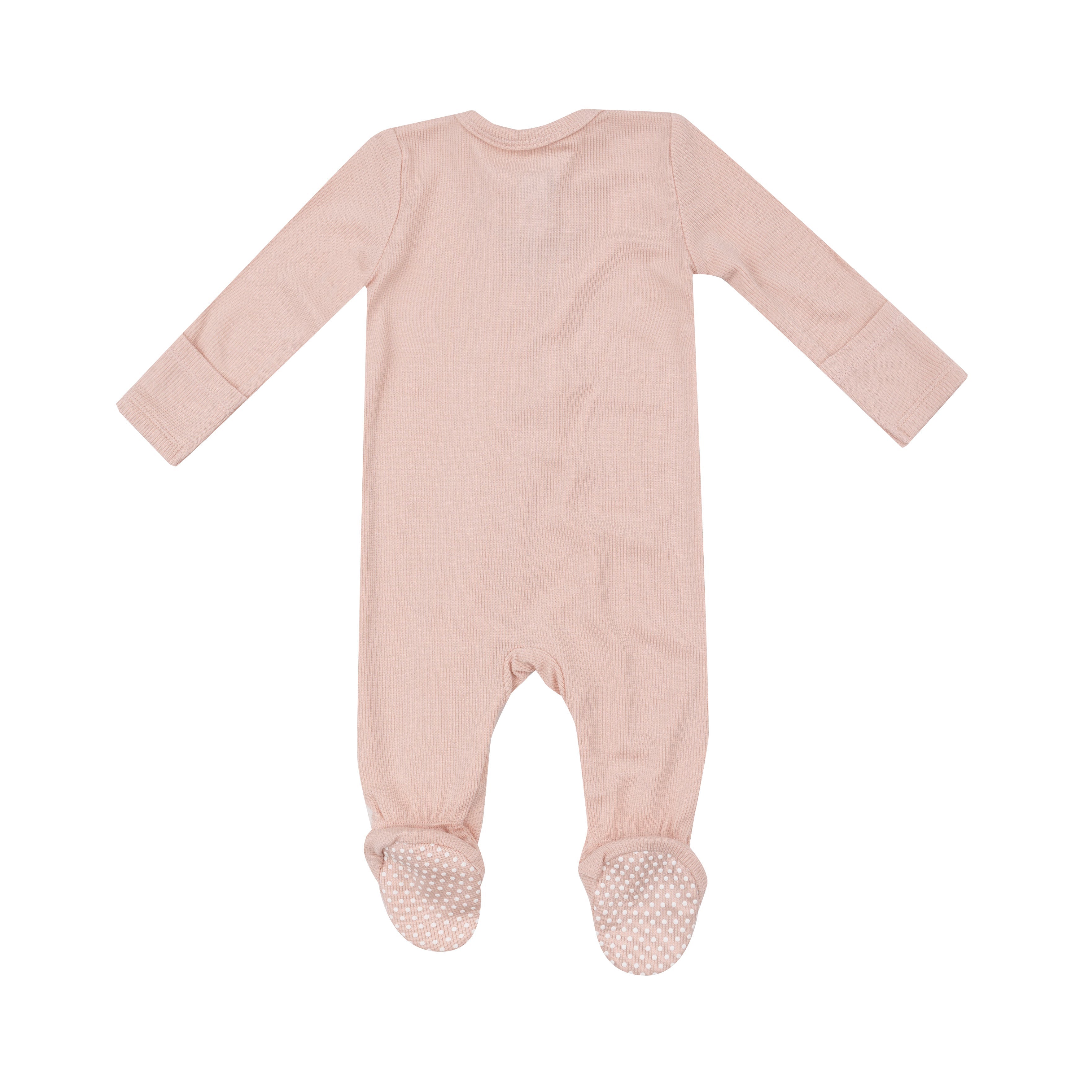 2 Way Zipper Footie - Basic - Solid Pale Blush