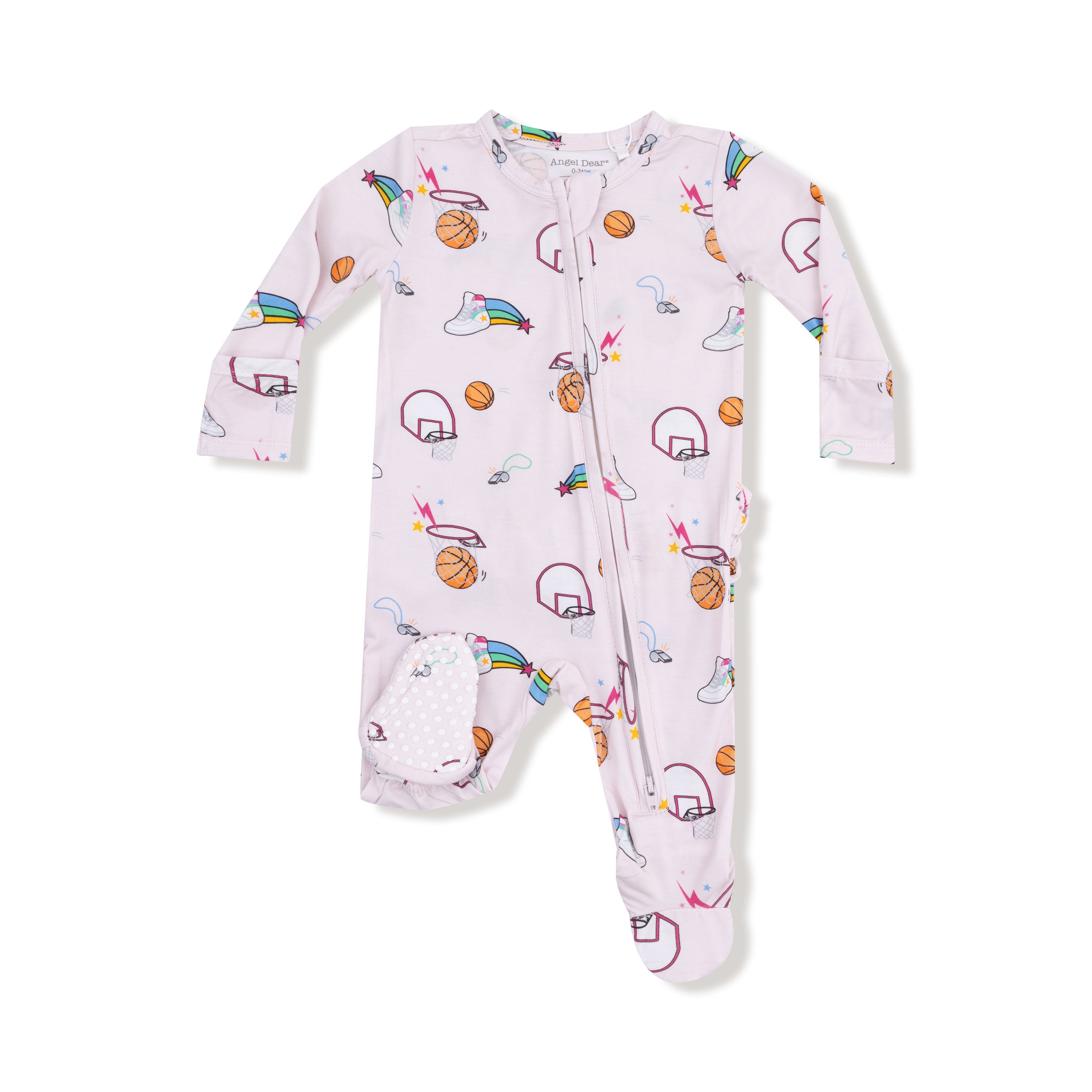 2 Way Zipper Ruffle Back Footie