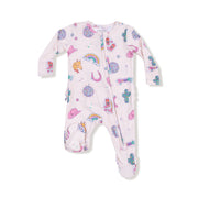 2 Way Zipper Ruffle Back Footie