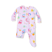2 Way Zipper Ruffle Back Footie *pre- Order - This Item Will Not Ship Until After  9.2 And Will Ship Separately From Other Items In Your Order.
