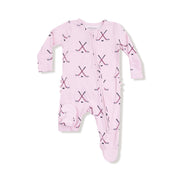 2 Way Zipper Ruffle Back Footie