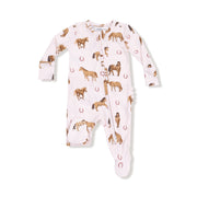 2 Way Zipper Ruffle Back Footie