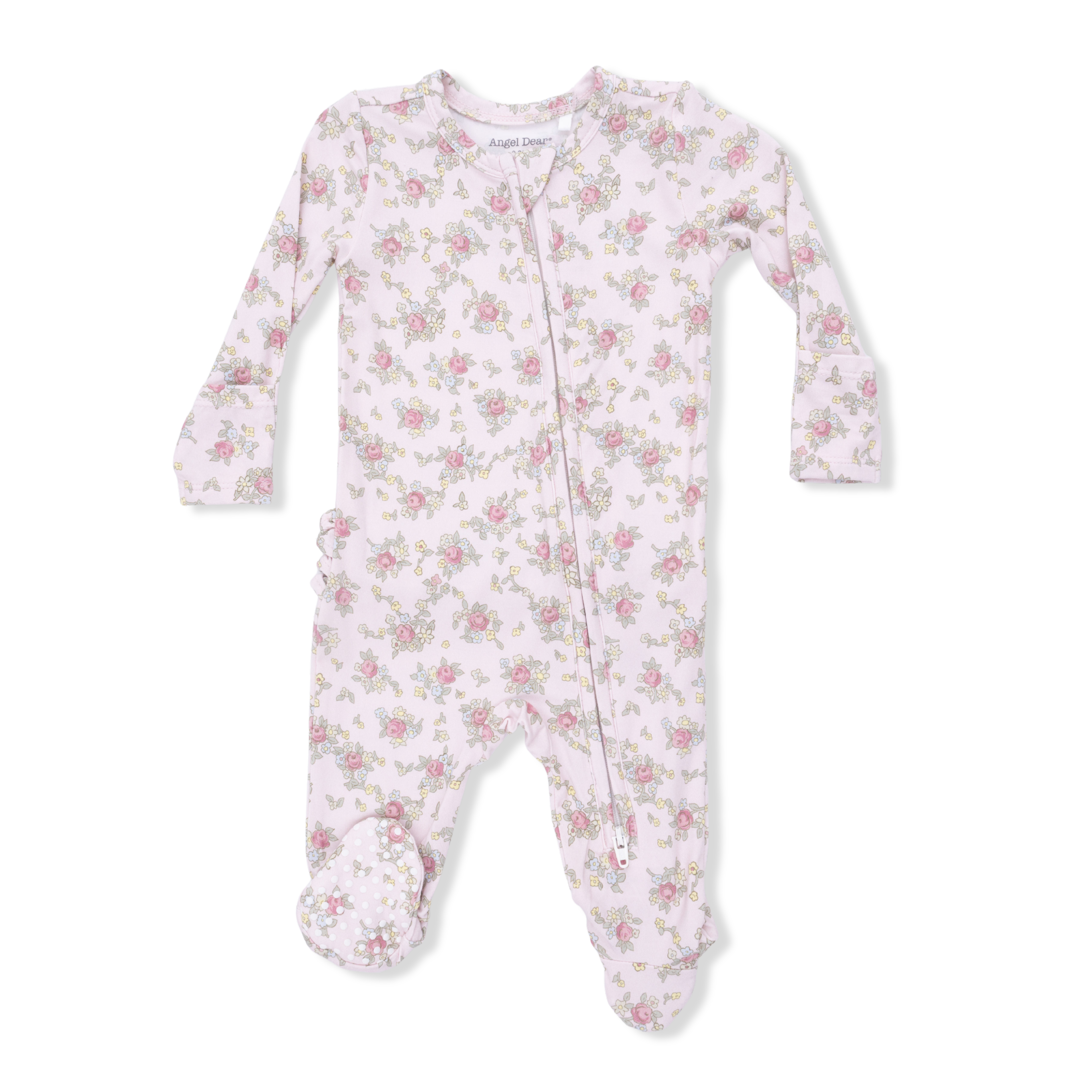 Edith's Rose Garden - 2 Way Ruffle Back Zipper Footie