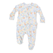 Georgia Floral - 2 Way Ruffle Back Zipper Footie
