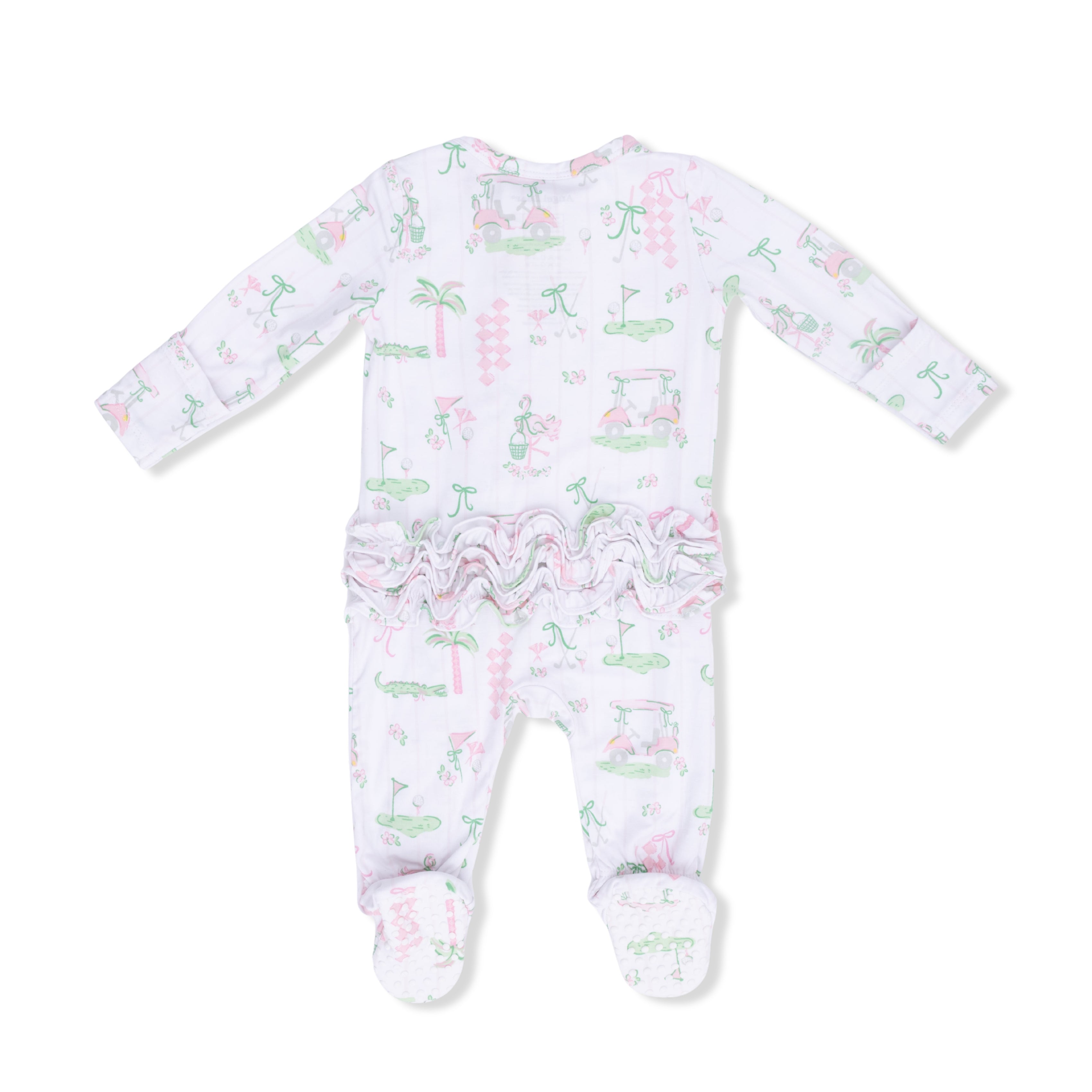 Pretty Golf - 2 Way Ruffle Back Zipper Footie