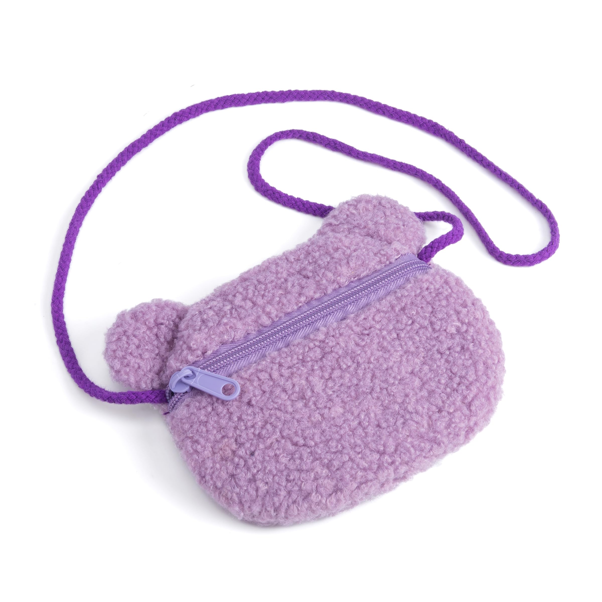 Plush Teddy Bear Crossbody Bag For Little Girls, Toddlers (3-8y)