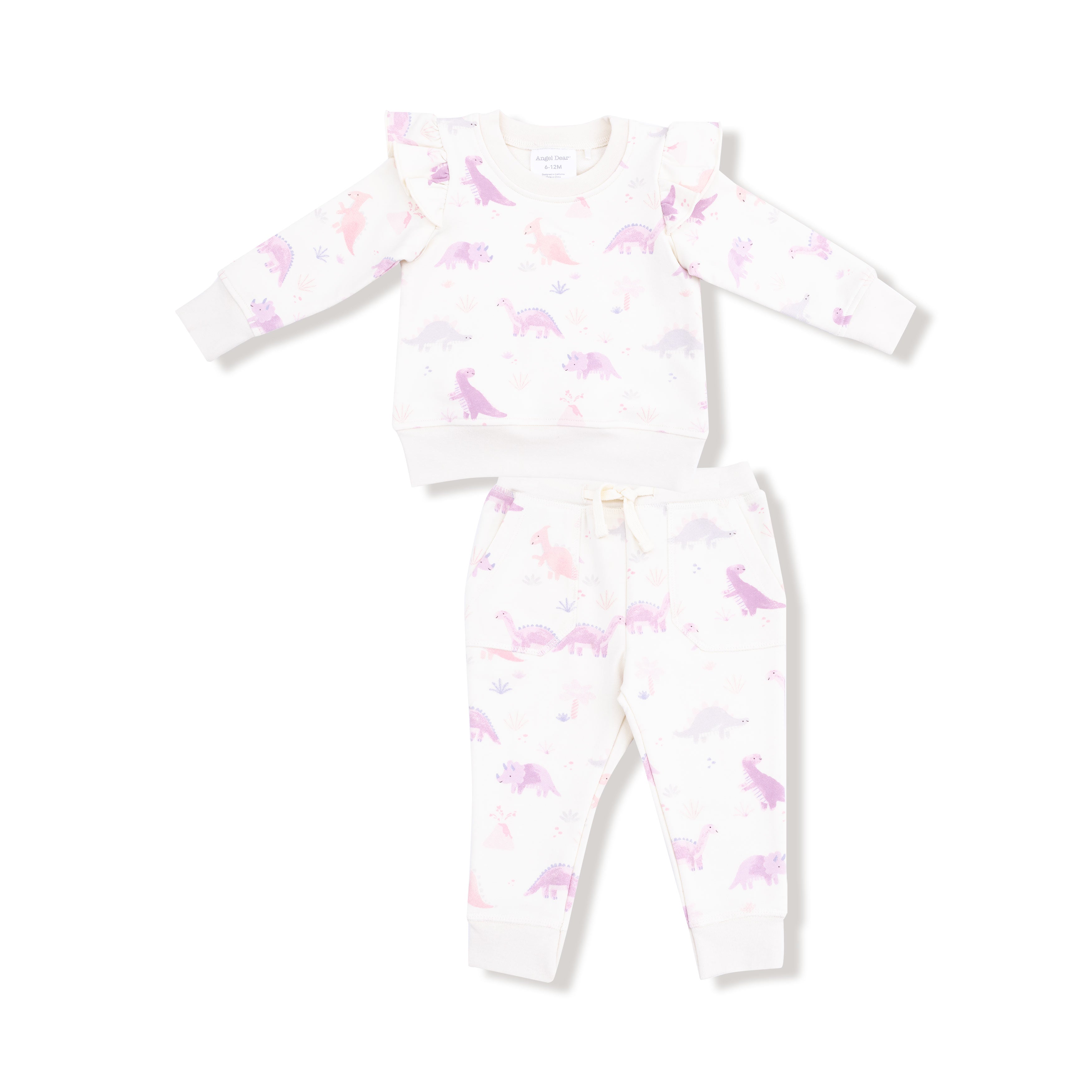 Ruffle Sweatshirt And Jogger Pant