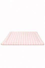 Pink White Stripe Padded Baby Play Mat
