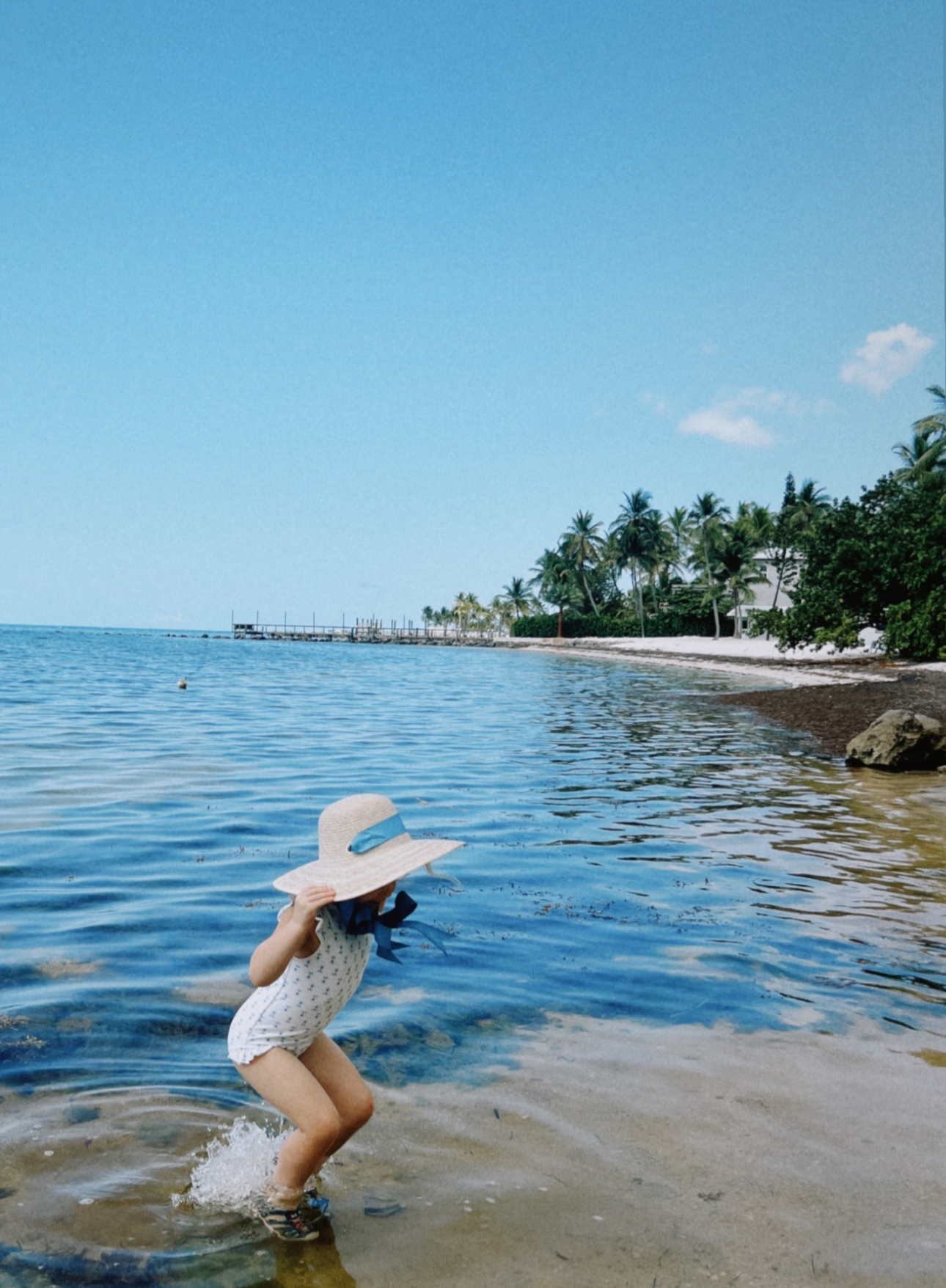 Buttercup Little Girl’s Hat - Red Ric-rac Ribbon