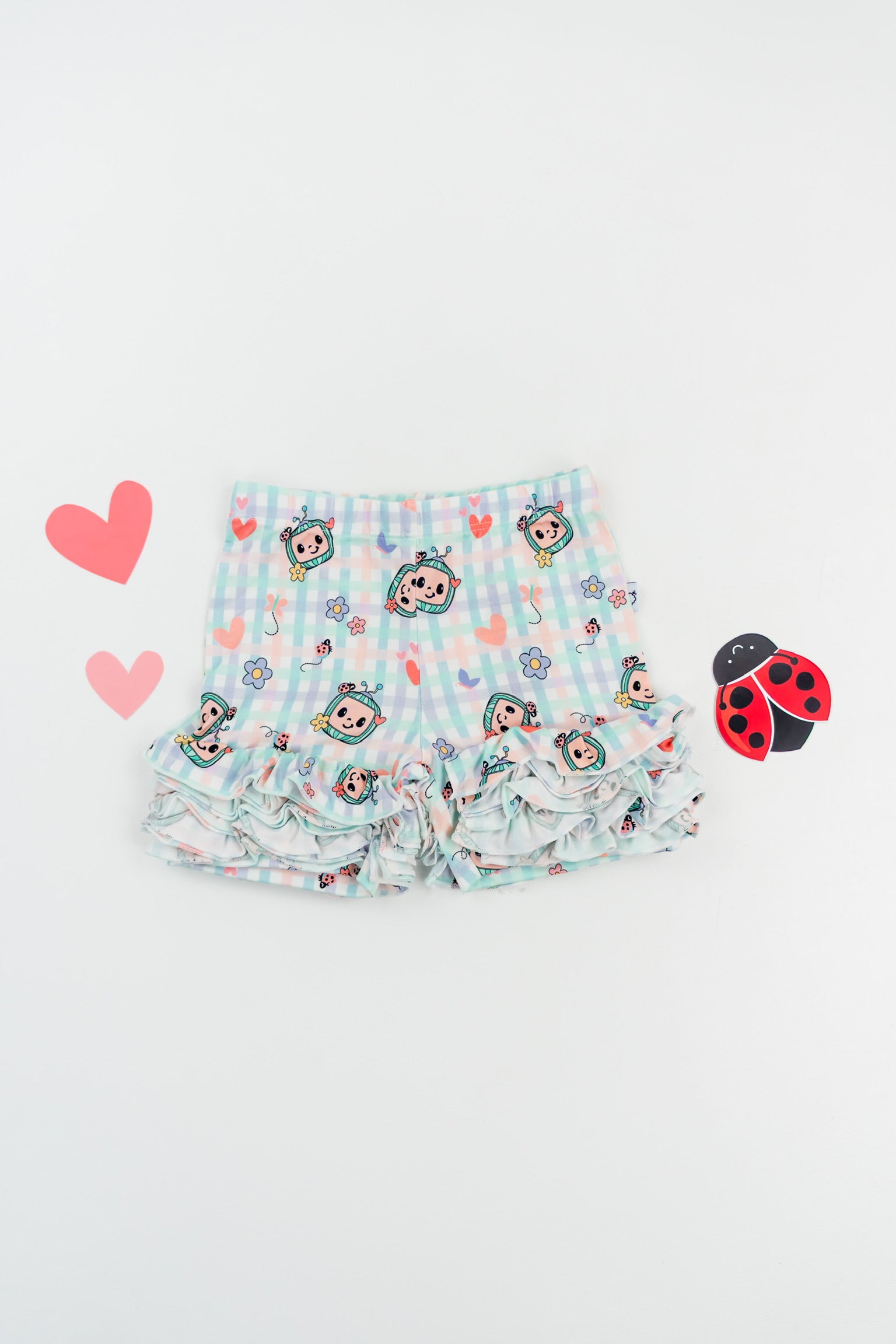 Dream Big Little Co X Cocomelon Springtime Melon Dream Ruffle Shorts