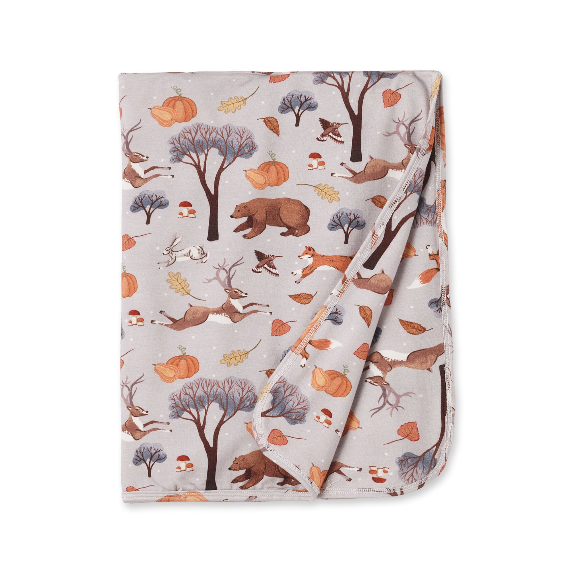 Forest Frolic Stroller Blanket - Soft Bamboo Baby Throw