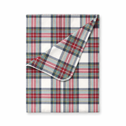 Holiday Plaid Baby Christmas Stroller Blanket – Soft & Cozy