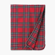 Christmas Bamboo Baby Stroller Blanket – Classic Red Tartan Plaid