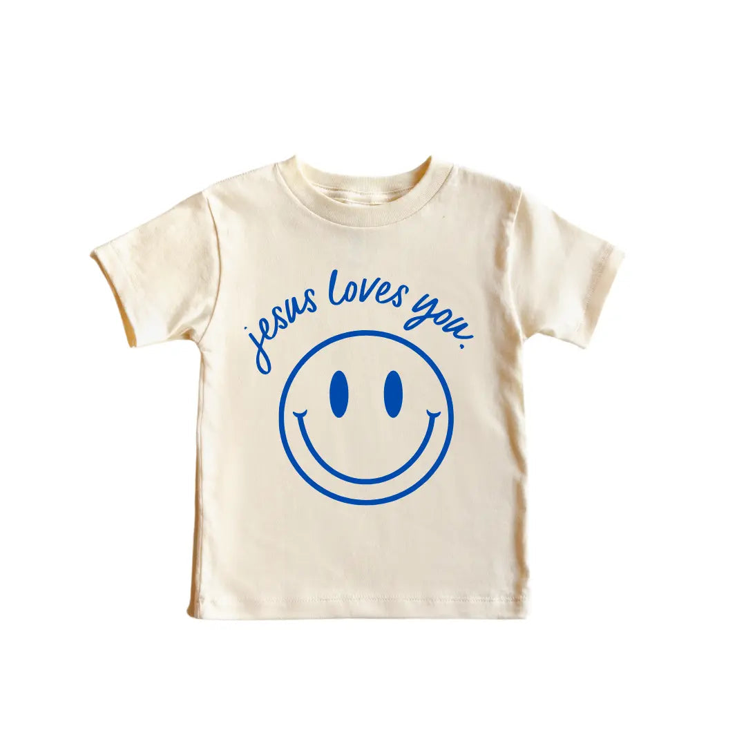 Jesus Loves You Smiley Youth Tee