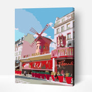 Moulin Rouge – Paint By Numbers Kit | Artwille | 14x18 Inch Canvas