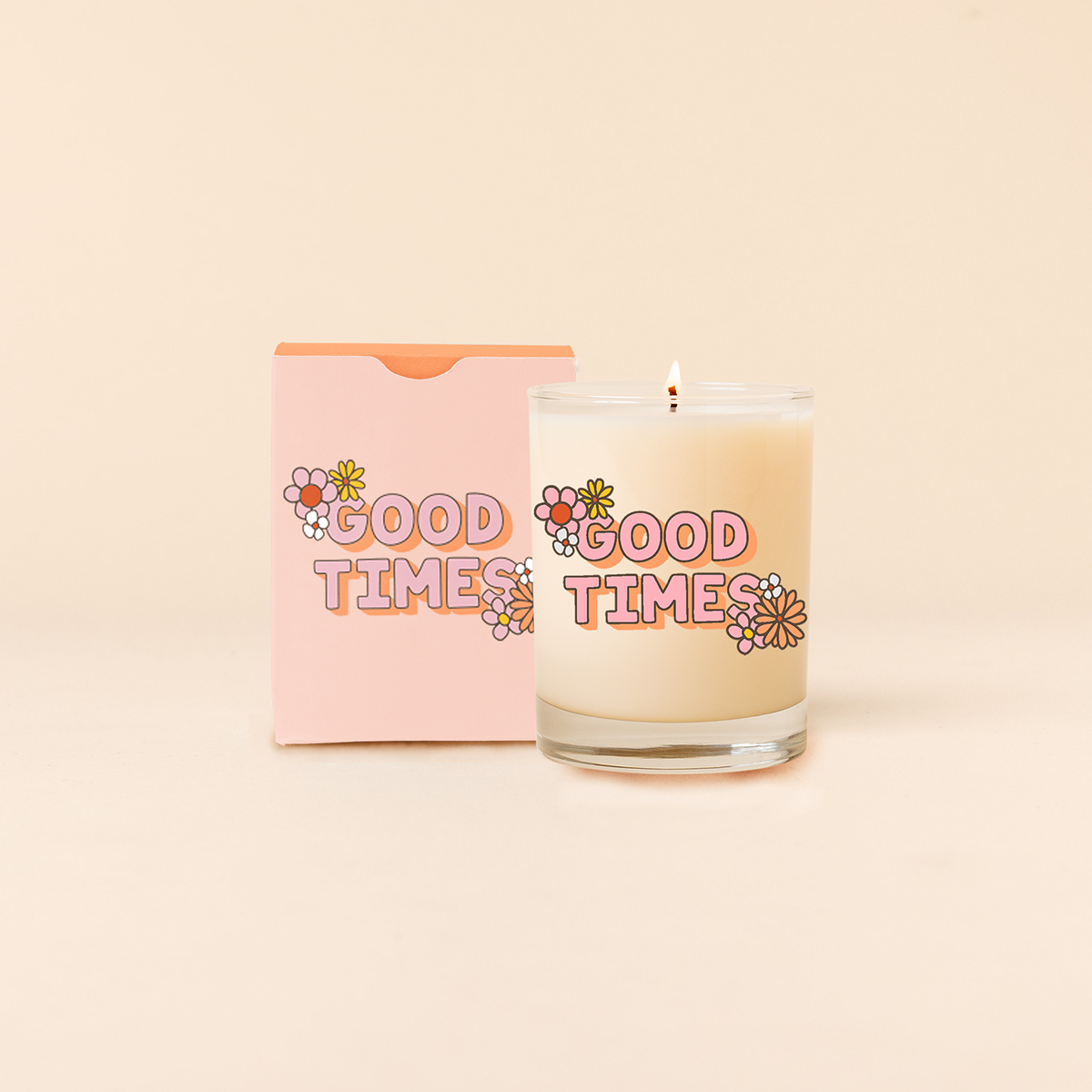 Talking Out Of Turn Rock Glass Candle