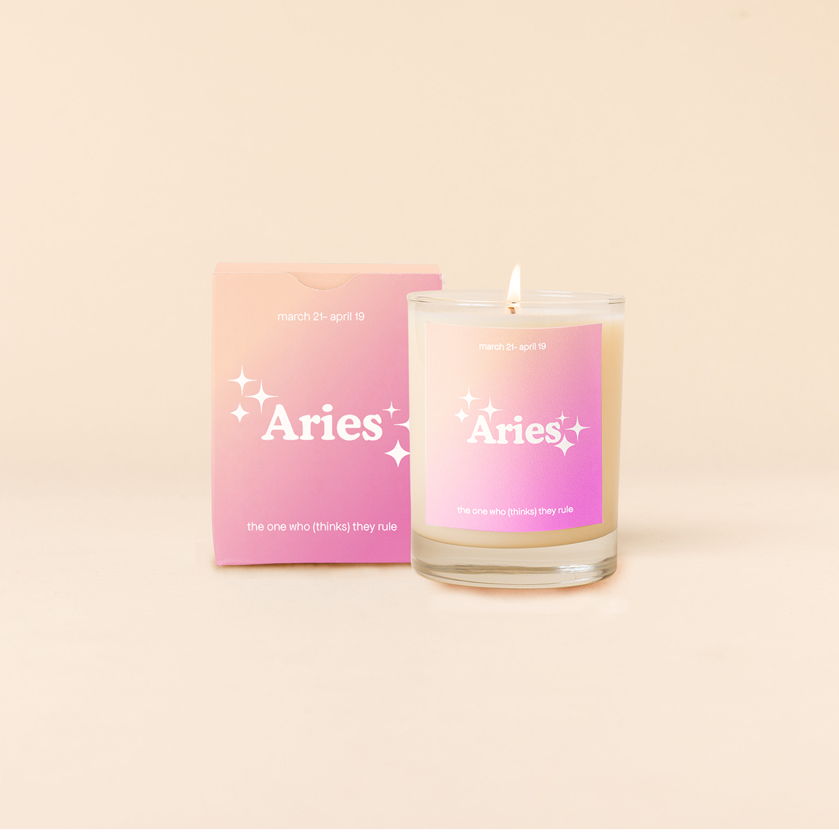 Candle Rocks Glass - Astrology