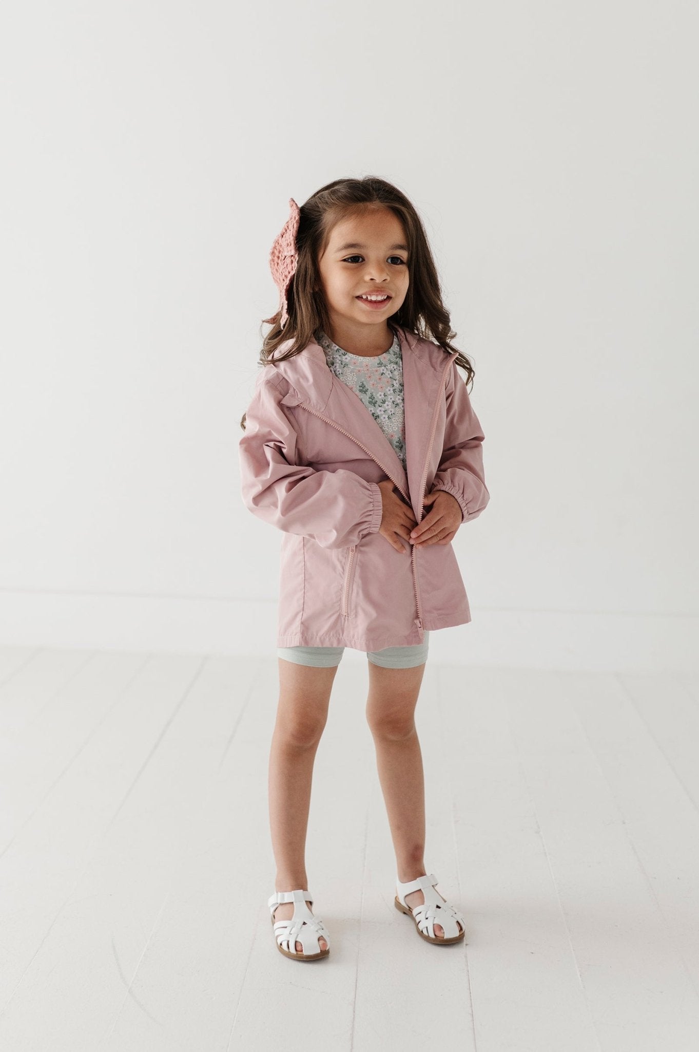 Light-weight Windbreaker In Spring Mauve