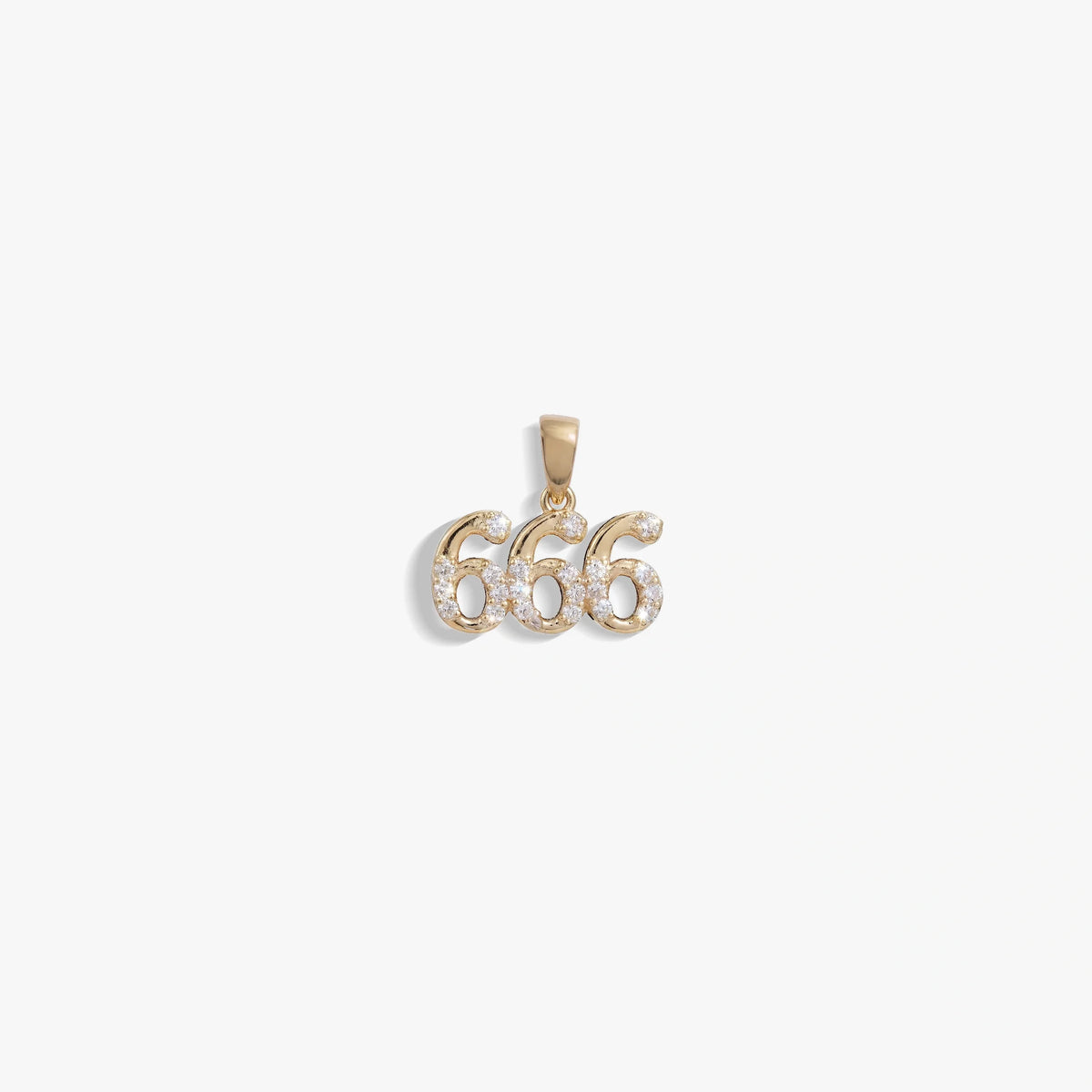 666 Sapphire Angel Number Charm
