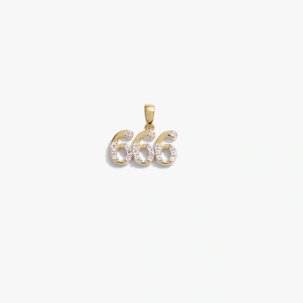 666 Sapphire Angel Number Charm
