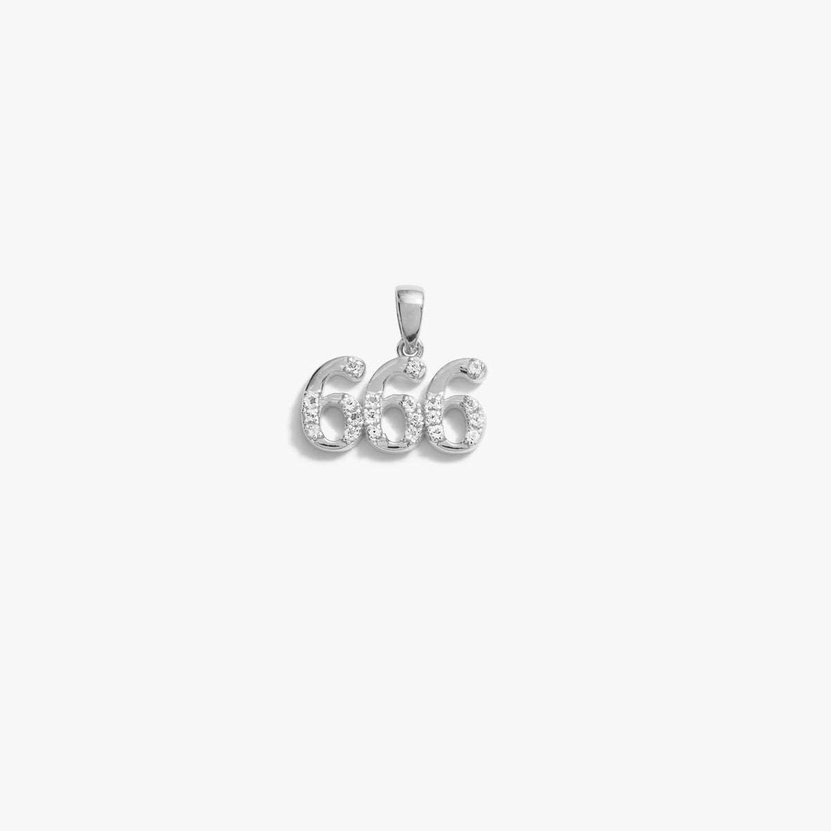 666 Sapphire Angel Number Charm