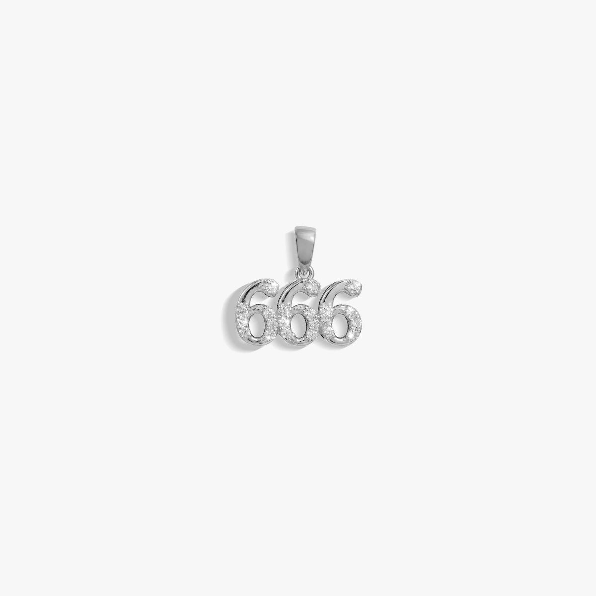 666 Sapphire Angel Number Charm
