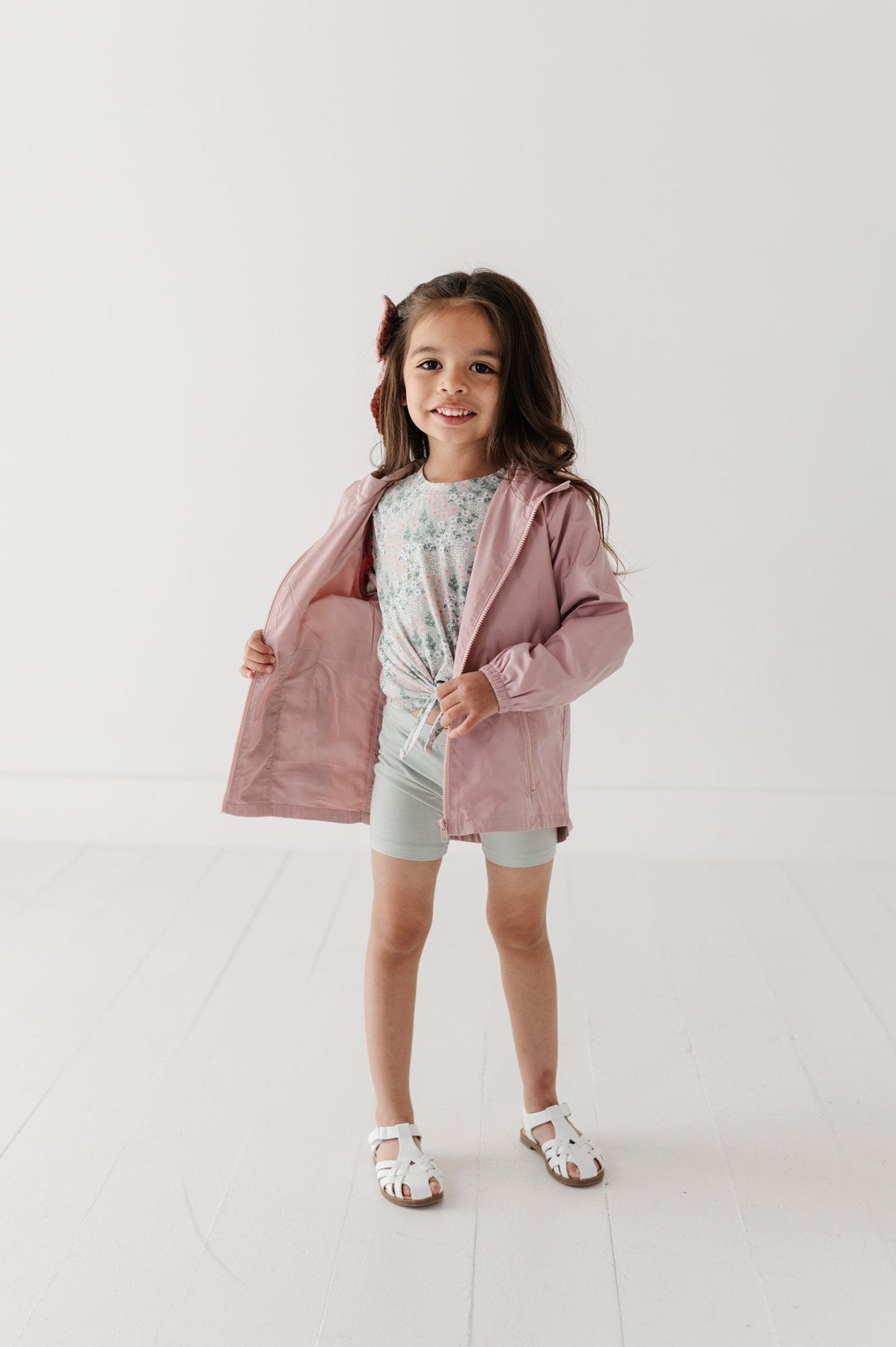 Light-weight Windbreaker In Spring Mauve