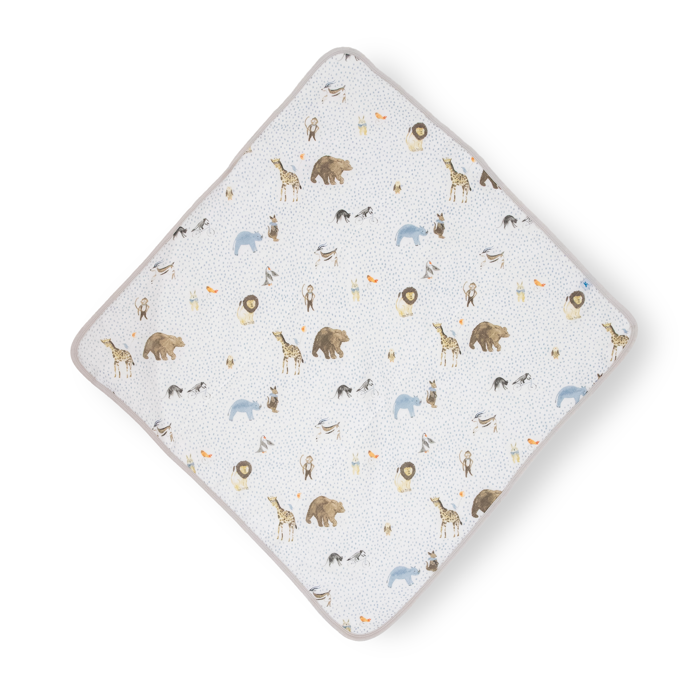 Infant Hooded Towel - Party Animals