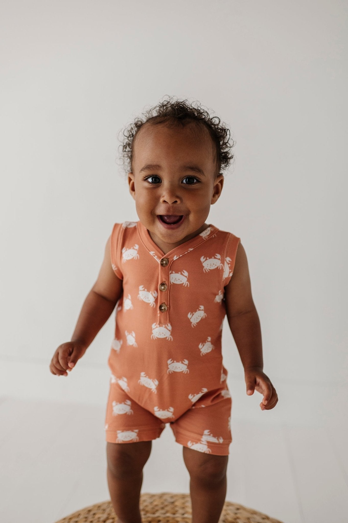 Boy's Sleeveless Romper