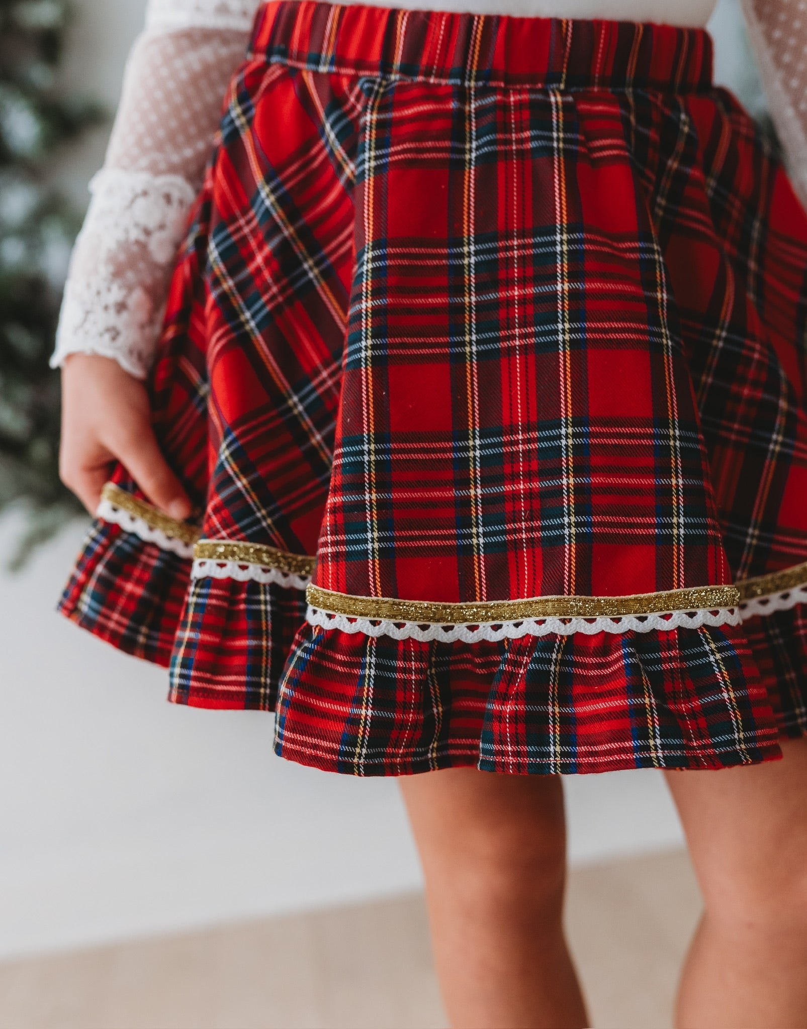*preorder* Christmas Tartan Skort
