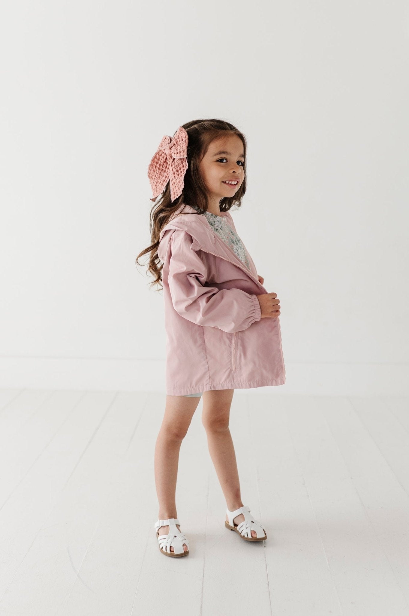 Light-weight Windbreaker In Spring Mauve