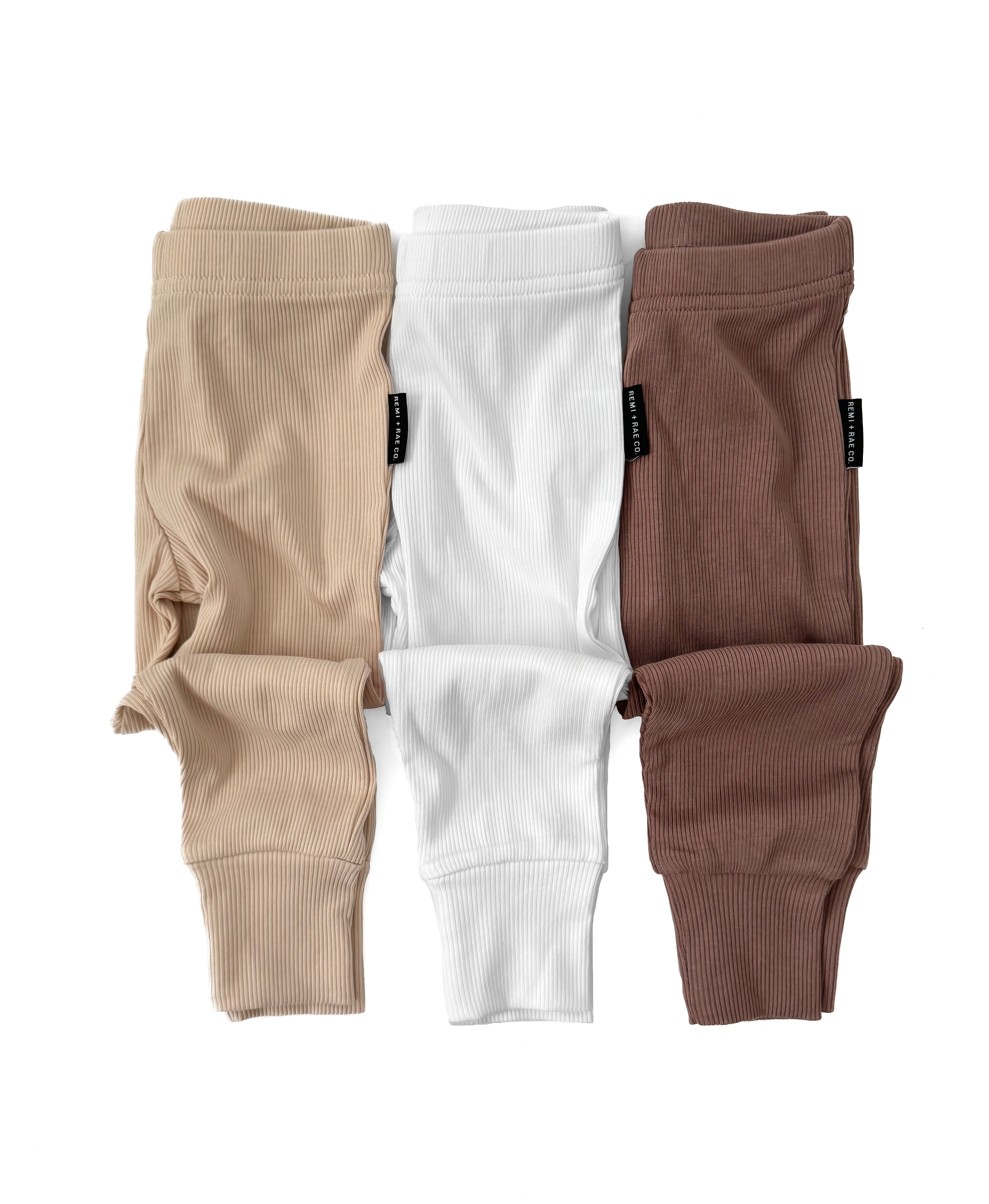 Bamboo Ribbed Leggings - Mocha
