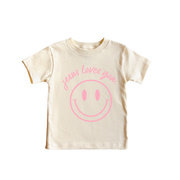 Jesus Loves You Smiley Youth Tee